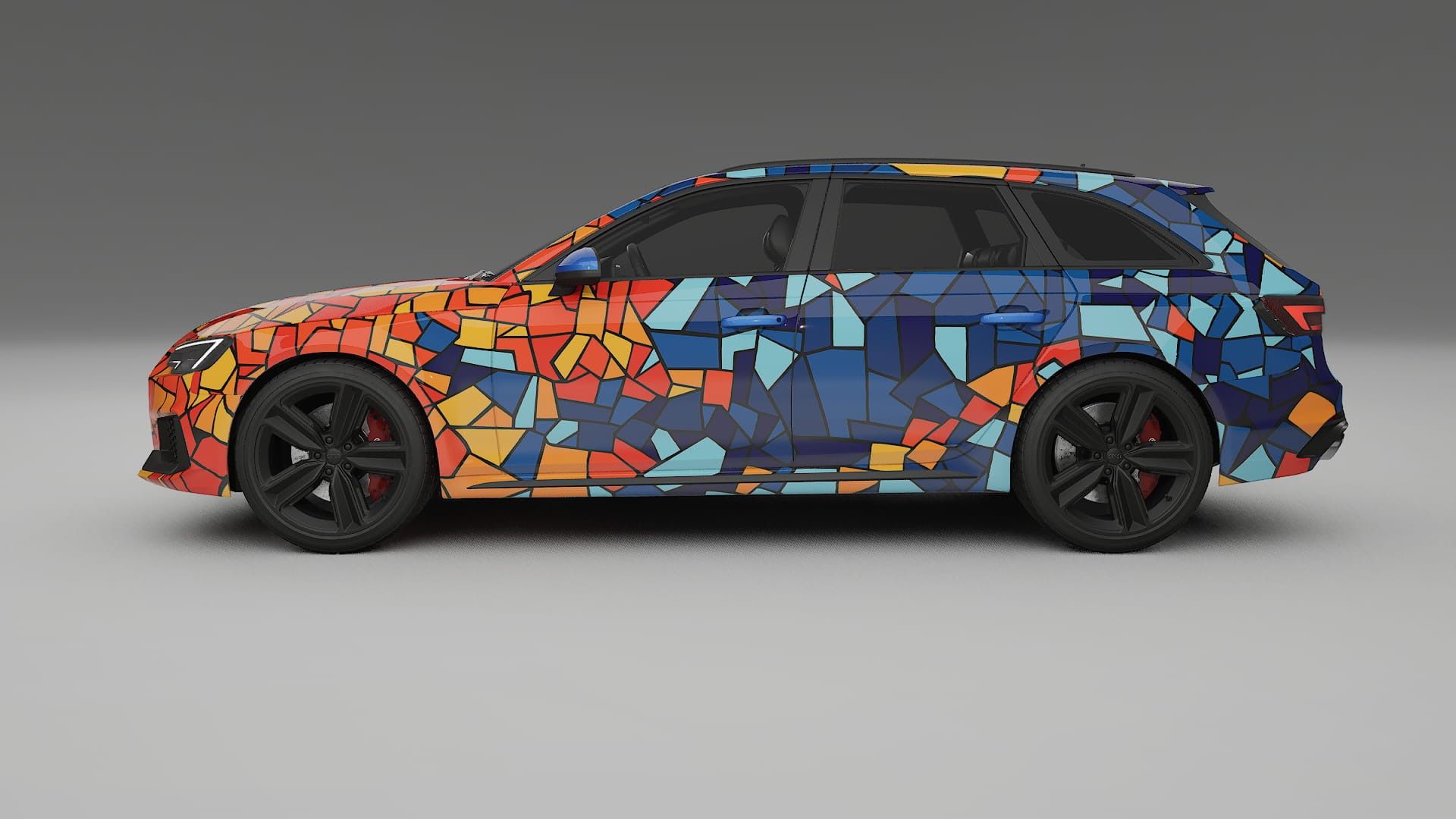Audi RS4 Avant B9 prefacelift pre-LCI BARCELONA Designed Wrap PPF Kit – Printable Polyurethane Film