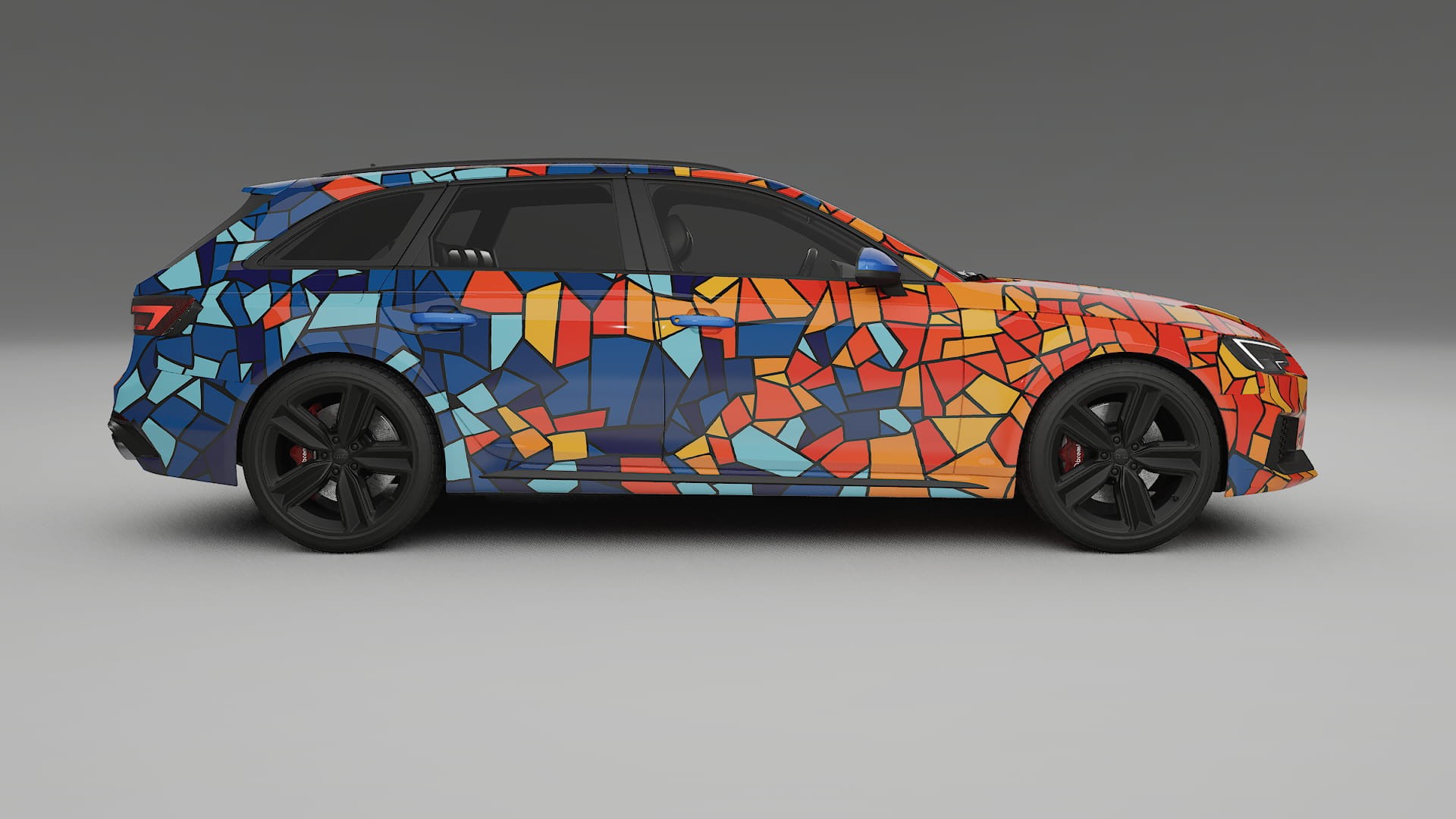 Audi RS4 Avant B9 prefacelift pre-LCI BARCELONA Designed Wrap PPF Kit – Printable Polyurethane Film