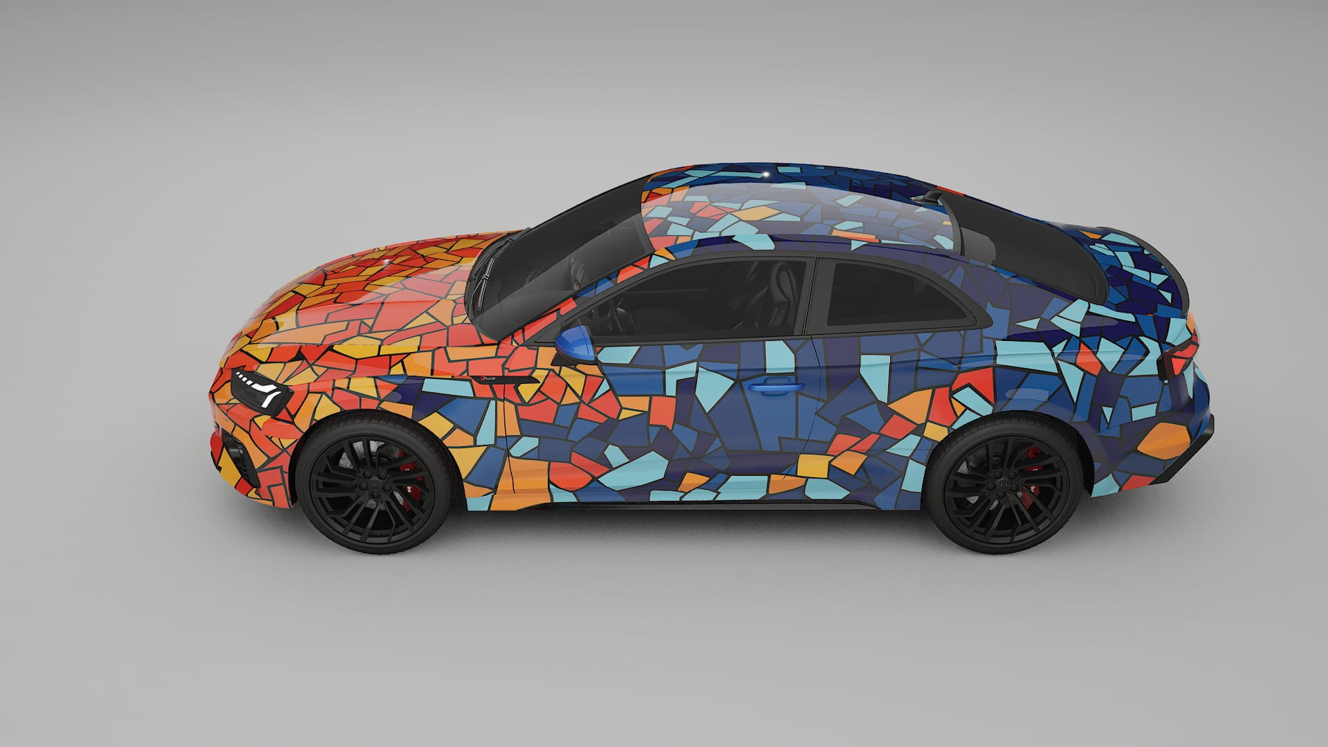 Audi RS5 Coupe B9 facelift pre-LCI BARCELONA Designed Wrap PPF Kit – Printable Polyurethane Film