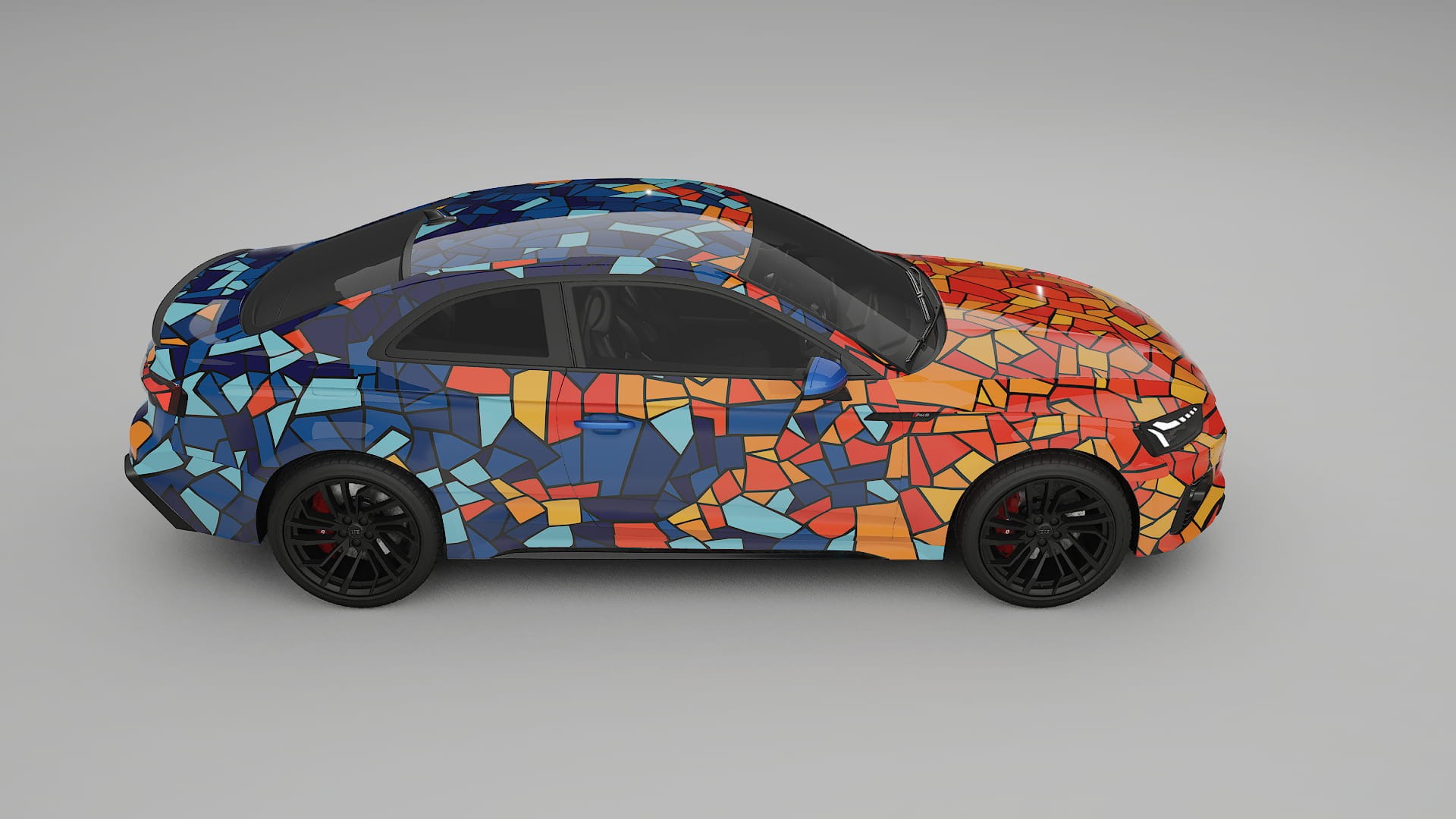 Audi RS5 Coupe B9 facelift pre-LCI BARCELONA Designed Wrap PPF Kit – Printable Polyurethane Film