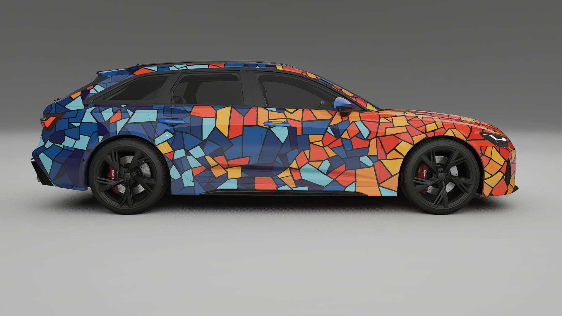 Audi RS6 Avant C8 facelift LCI BARCELONA Designed Wrap PPF Kit – Printable Polyurethane Film