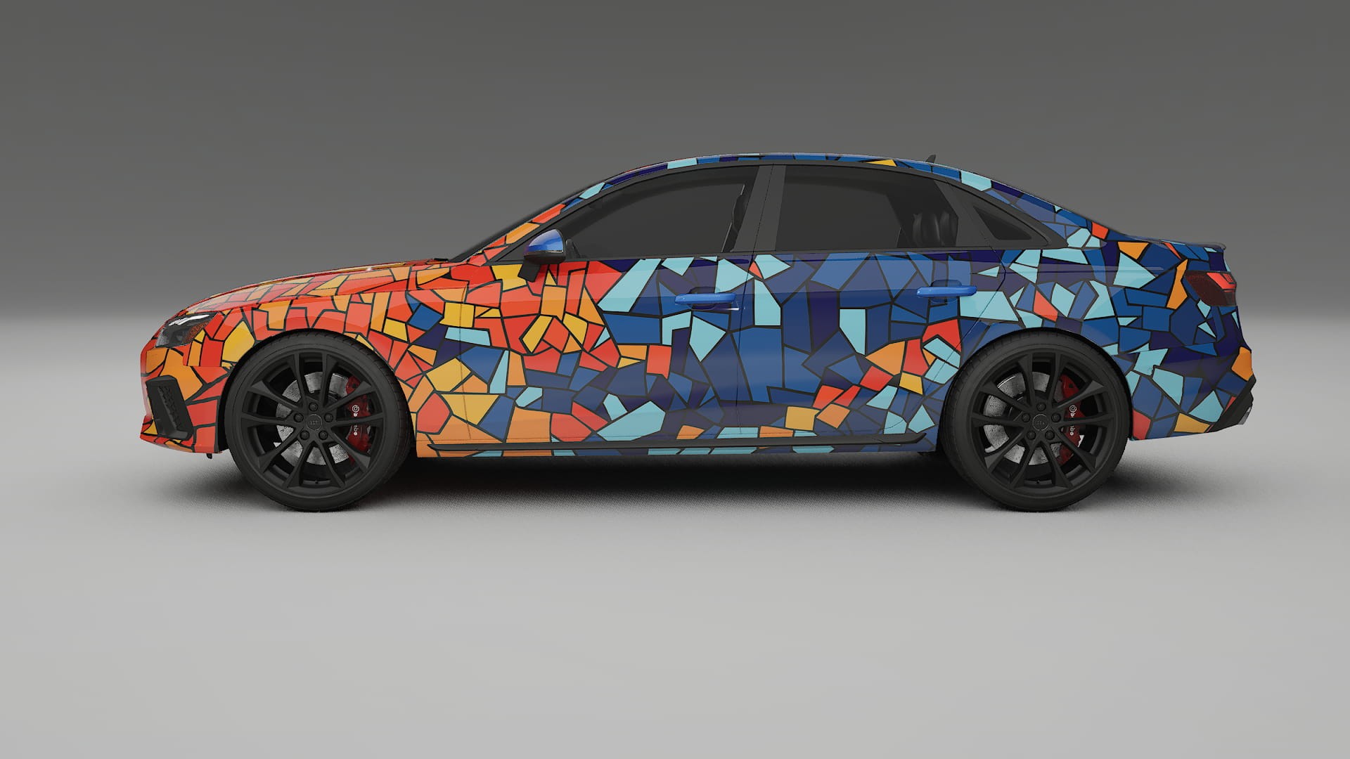 Audi S4 Sedan B9 facelift LCI BARCELONA Designed Wrap PPF Kit – Printable Polyurethane Film