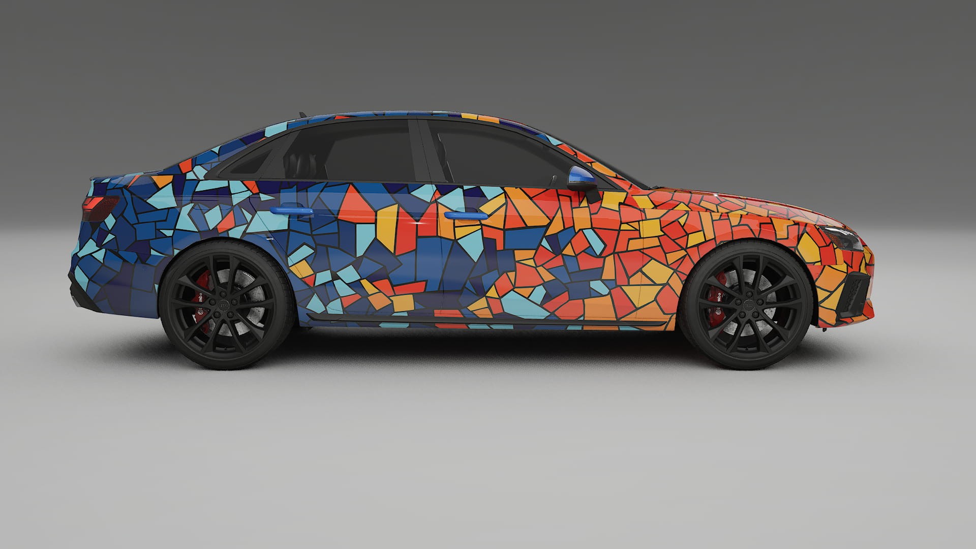 Audi S4 Sedan B9 facelift LCI BARCELONA Designed Wrap PPF Kit – Printable Polyurethane Film