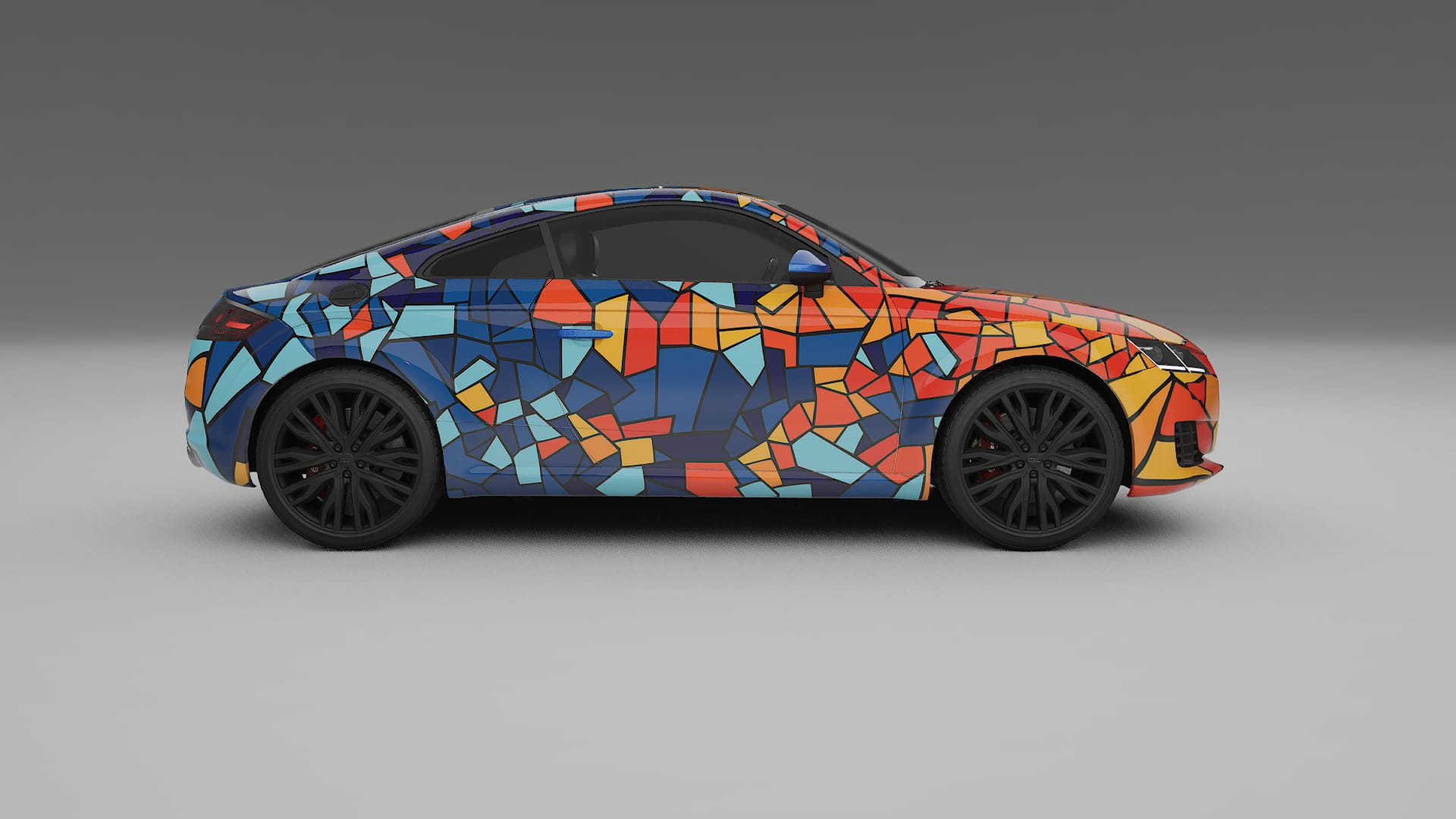 Audi TT Coupe 8S prefacelift pre-LCI BARCELONA Designed Wrap PPF Kit – Printable Polyurethane Film