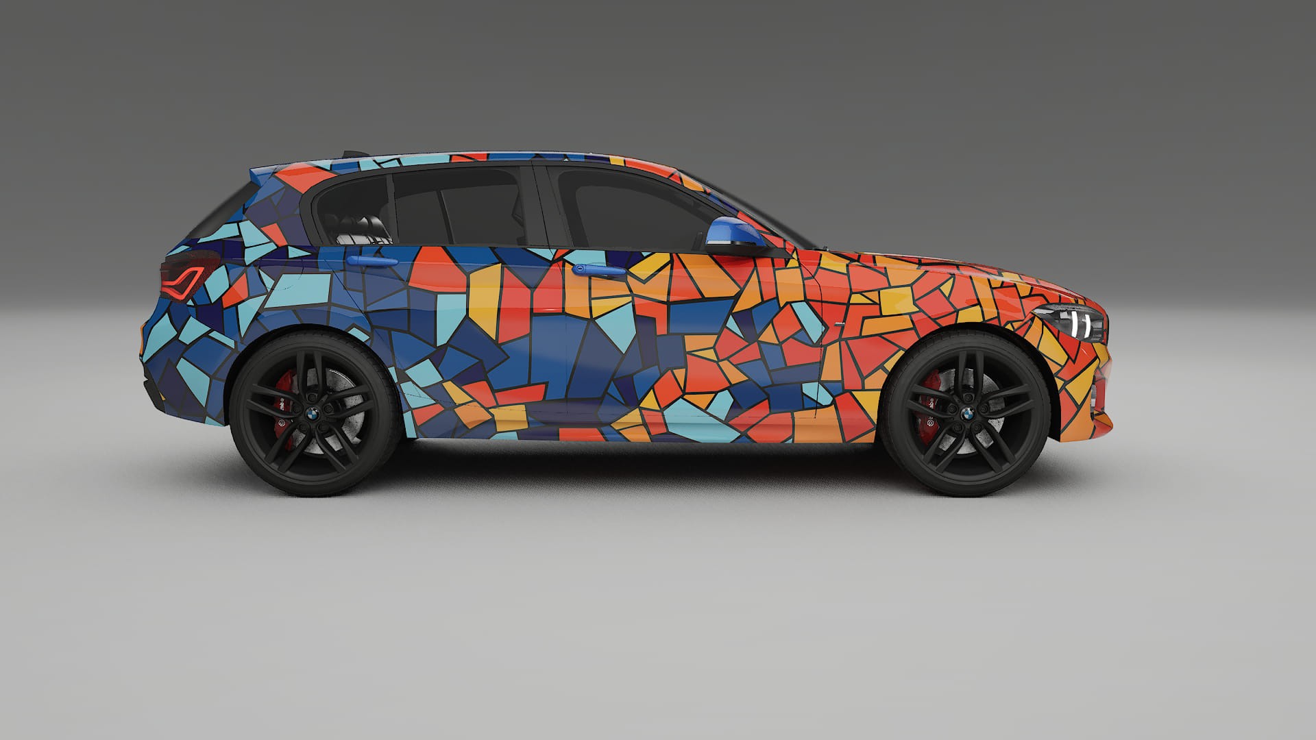 BMW 1 F20 facelift LCI BARCELONA Designed Wrap PPF Kit – Printable Polyurethane Film