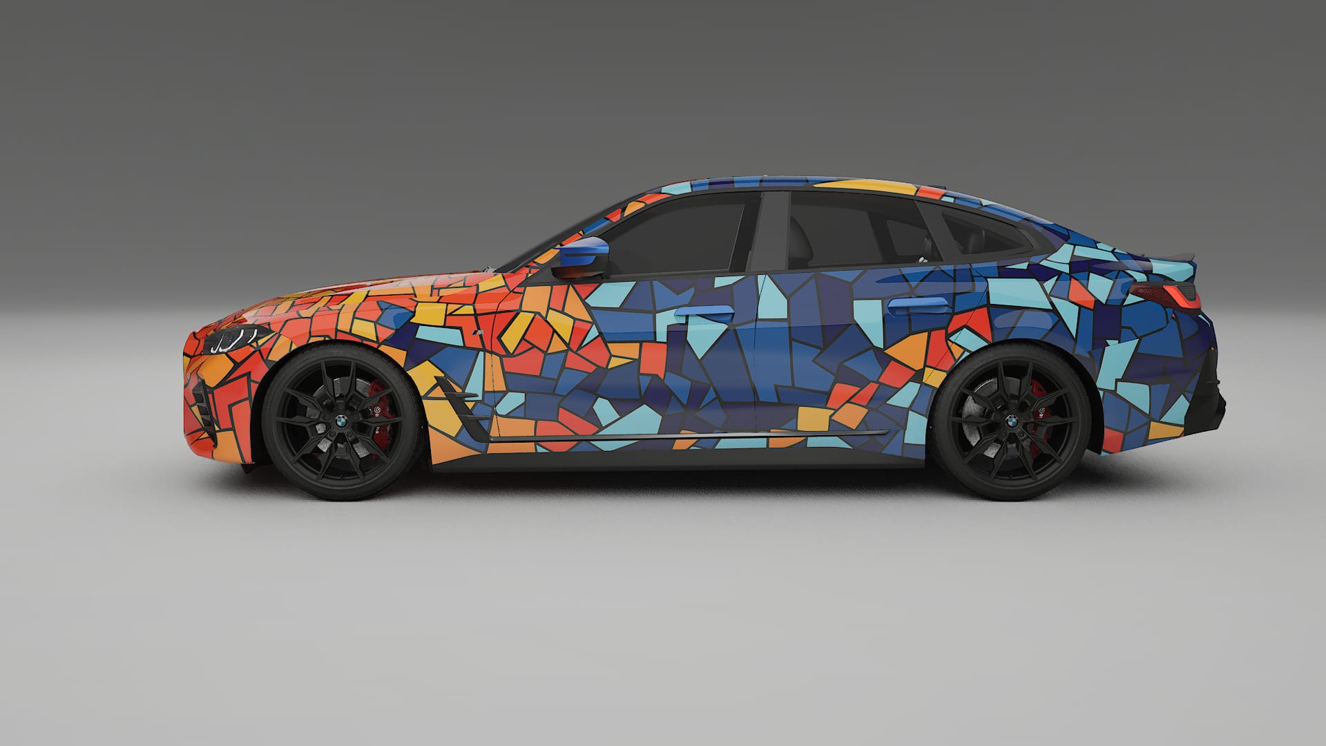 BMW I4 G26 M-Package BARCELONA Designed Wrap PPF Kit – Printable Polyurethane Film