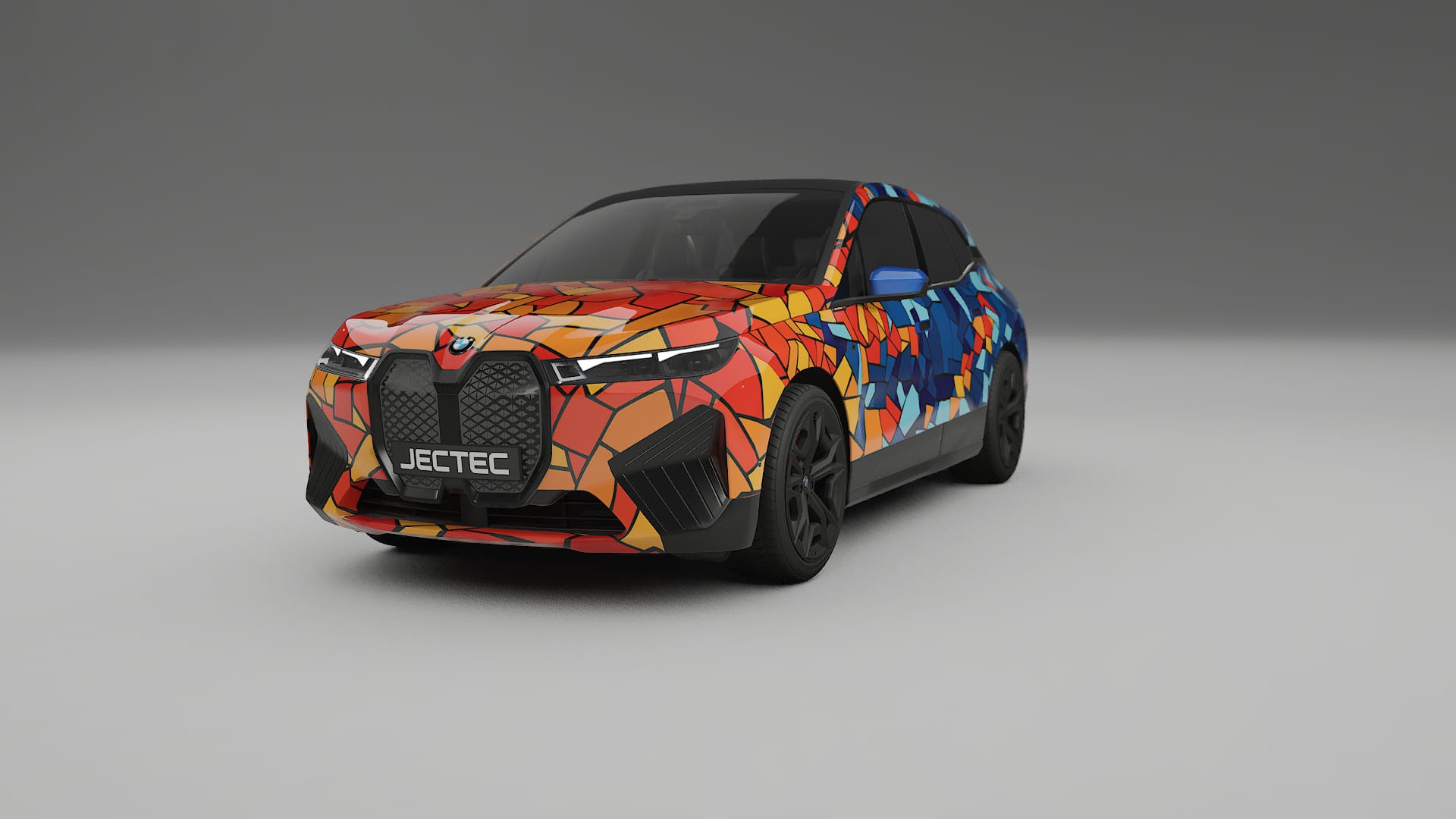 BMW iX M60 BARCELONA Designed Wrap PPF Kit – Printable Polyurethane Film