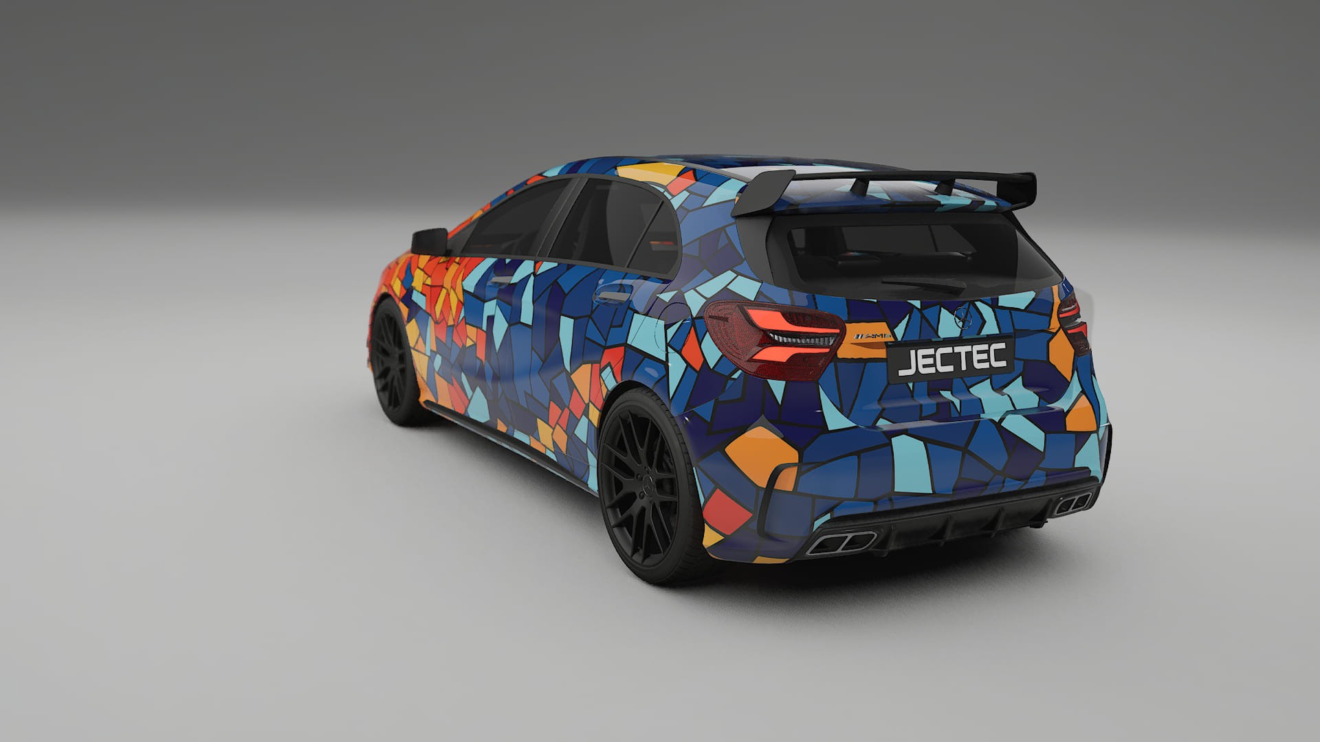 Mercedes A45 AMG W176 BARCELONA Designed Wrap PPF Kit – Printable Polyurethane Film