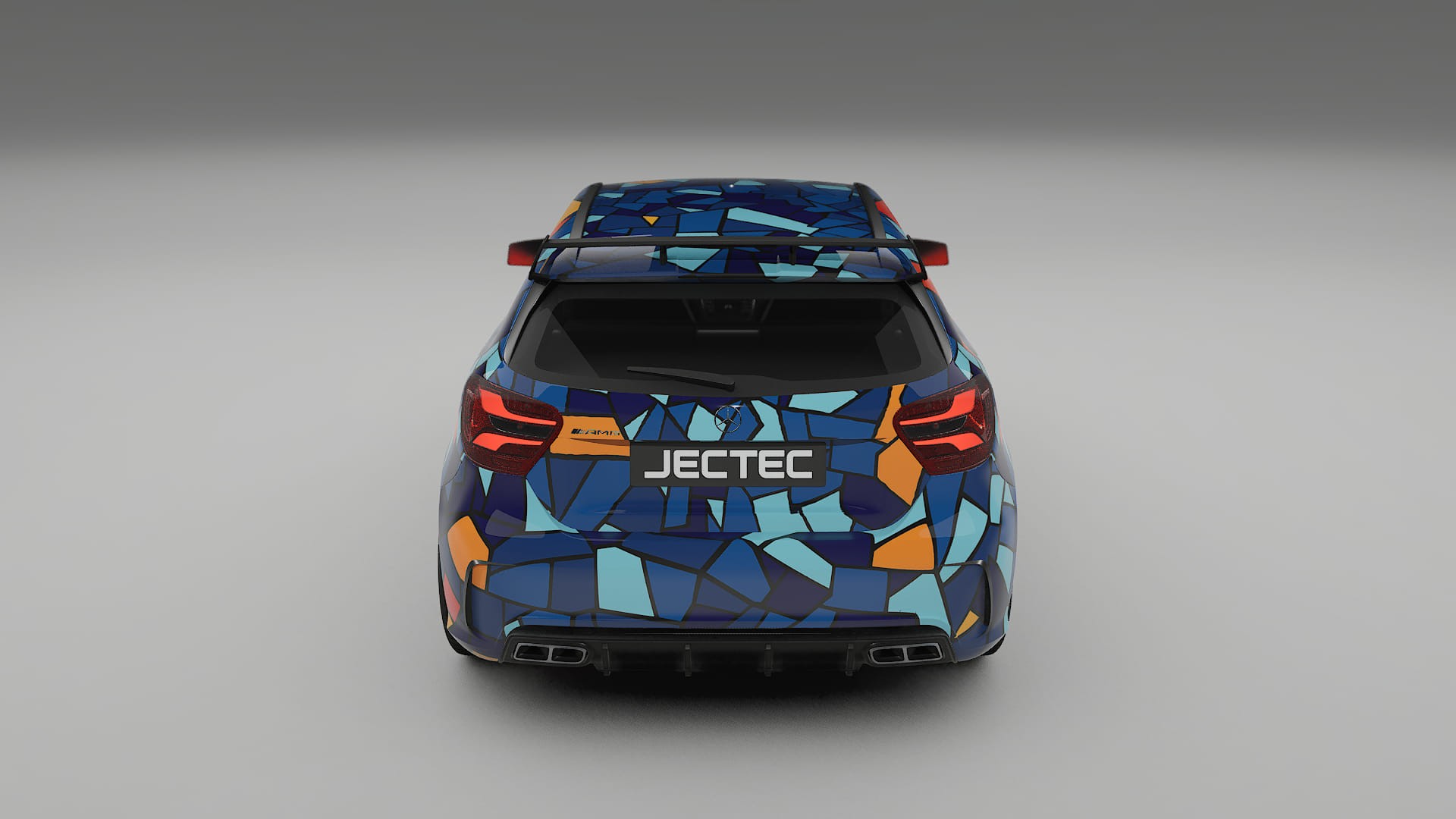 Mercedes A45 AMG W176 BARCELONA Designed Wrap PPF Kit – Printable Polyurethane Film