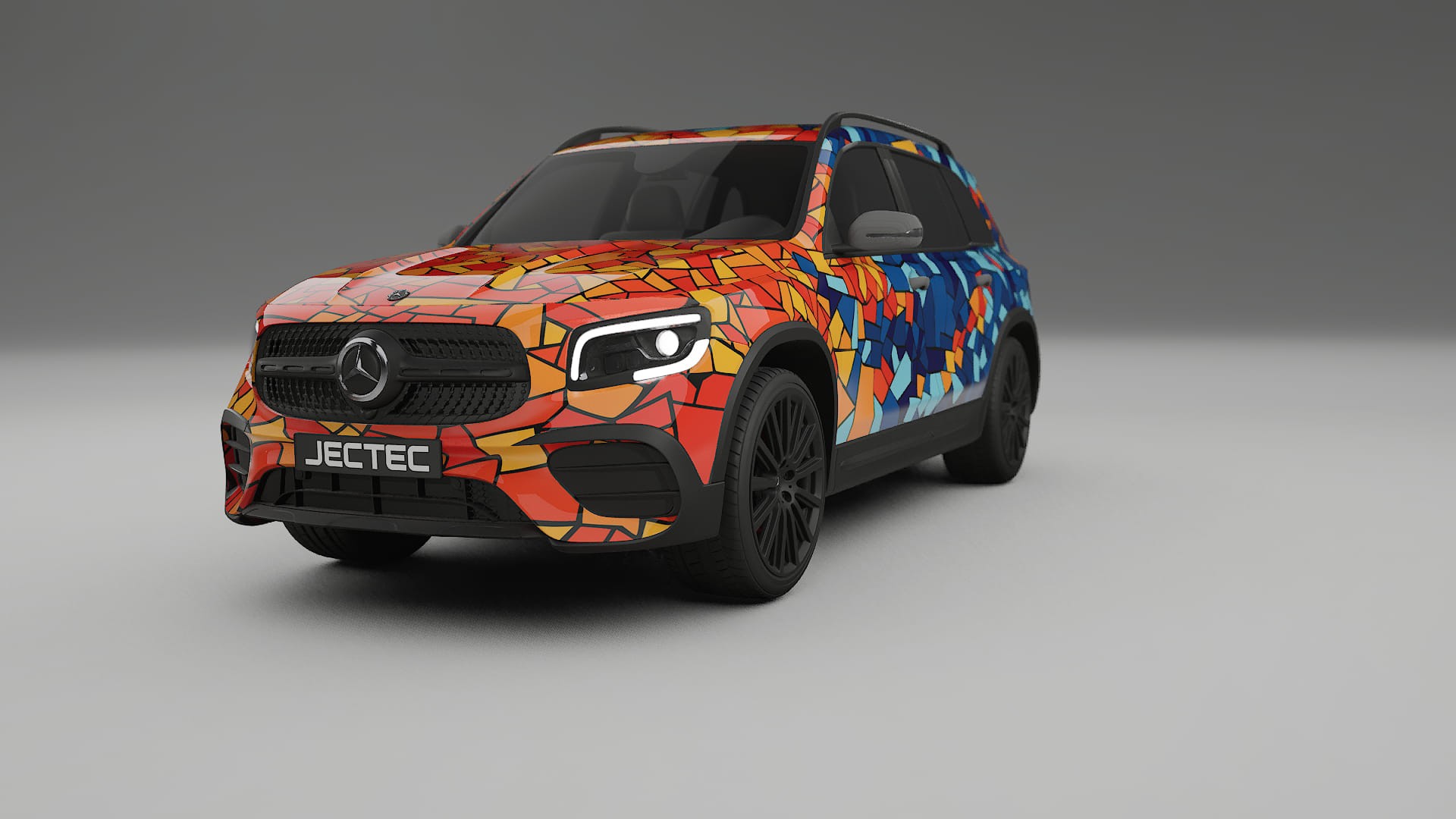 Mercedes AMG GLB BARCELONA Designed Wrap PPF Kit – Printable Polyurethane Film