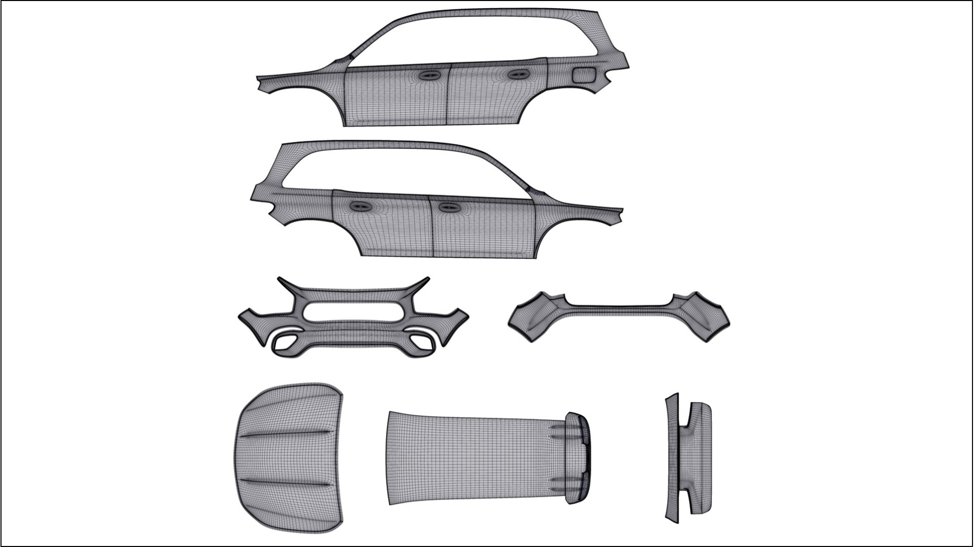 Mercedes AMG GLB BARCELONA Designed Wrap PPF Kit – Printable Polyurethane Film 2