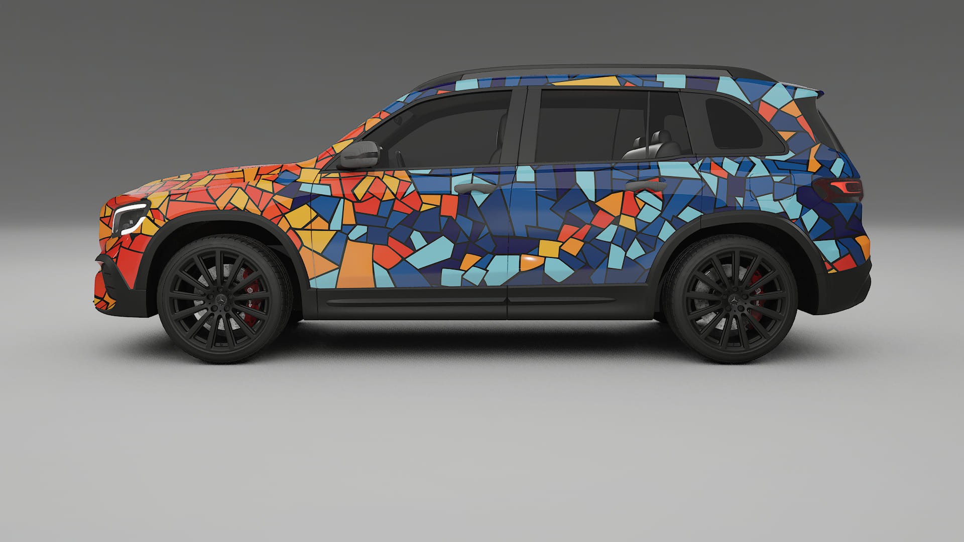 Mercedes AMG GLB BARCELONA Designed Wrap PPF Kit – Printable Polyurethane Film