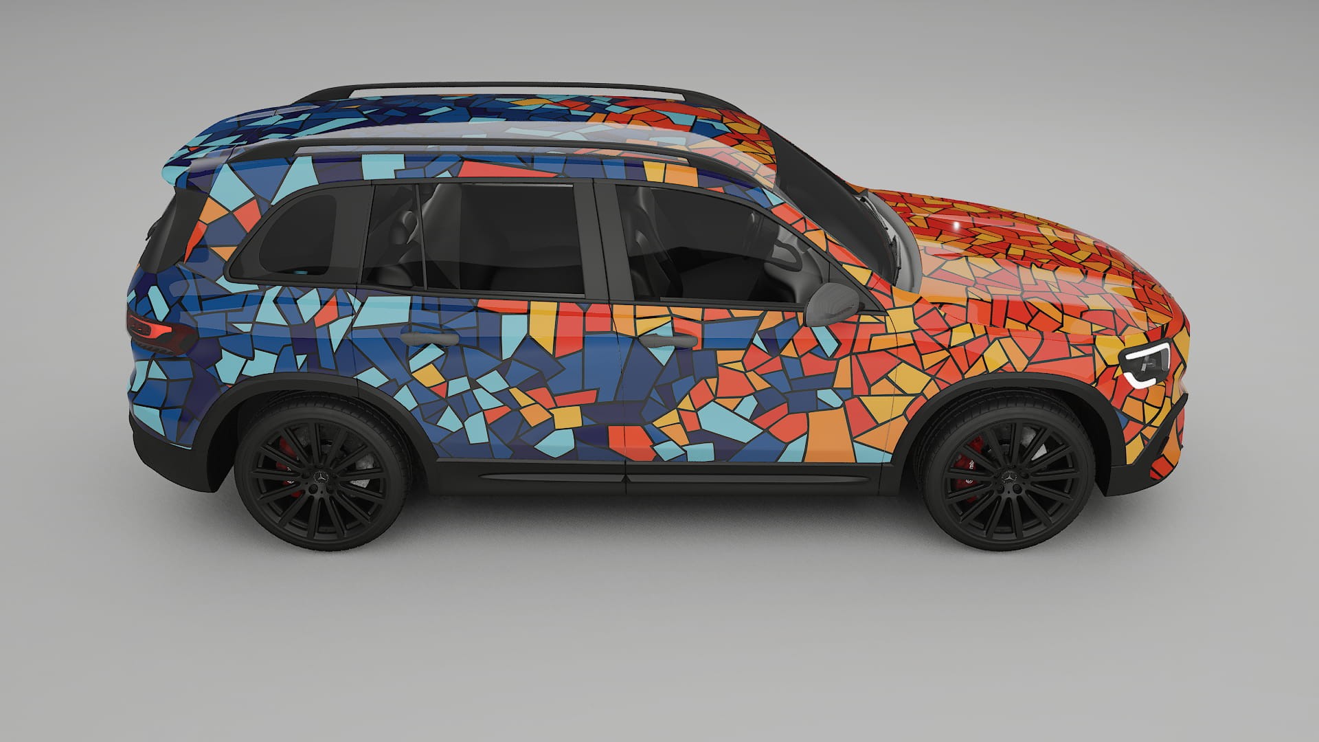 Mercedes AMG GLB BARCELONA Designed Wrap PPF Kit – Printable Polyurethane Film