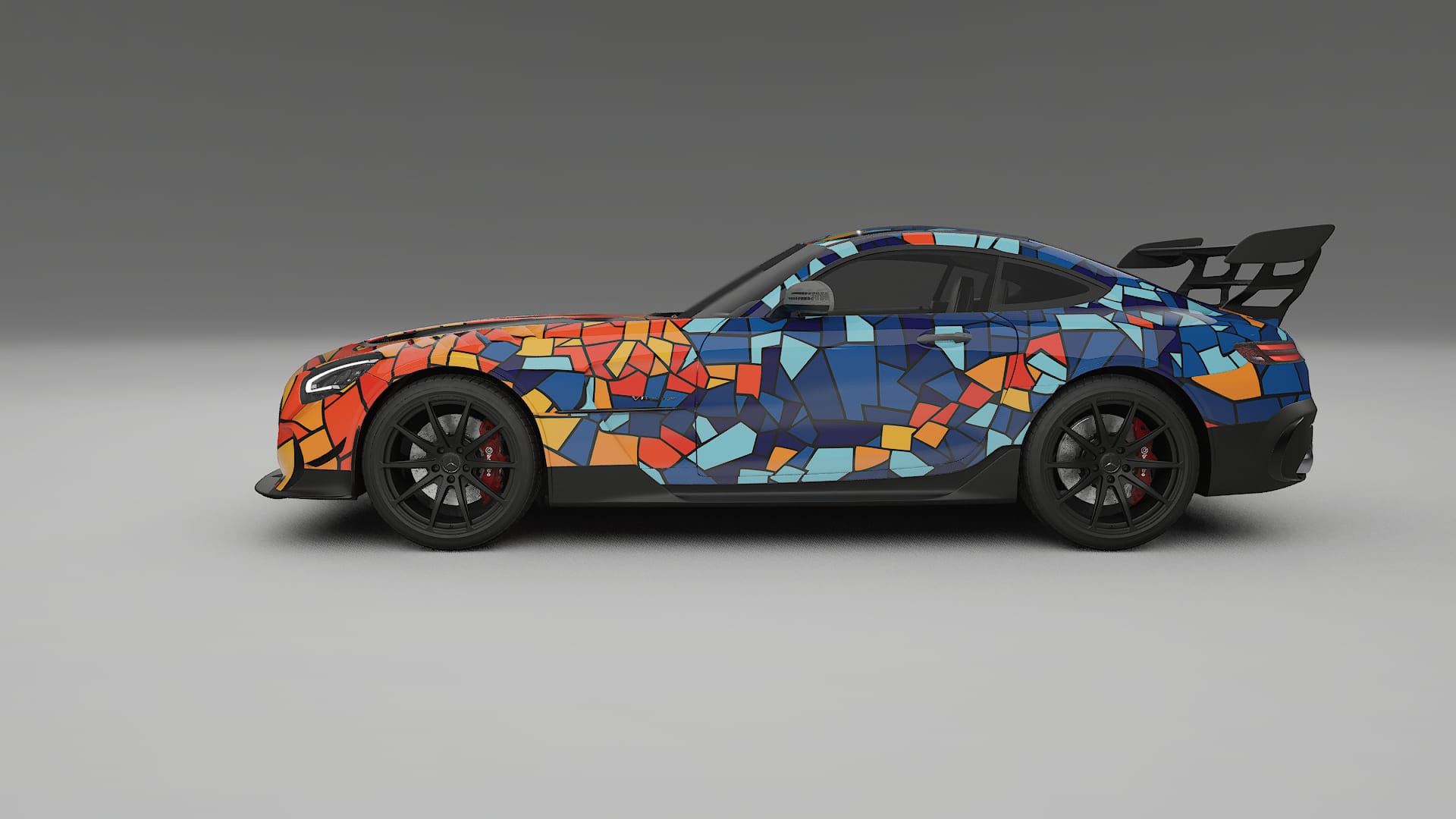 Mercedes AMG GT Black Series C192 Coupe BARCELONA Designed Wrap PPF Kit – Printable Polyurethane Film