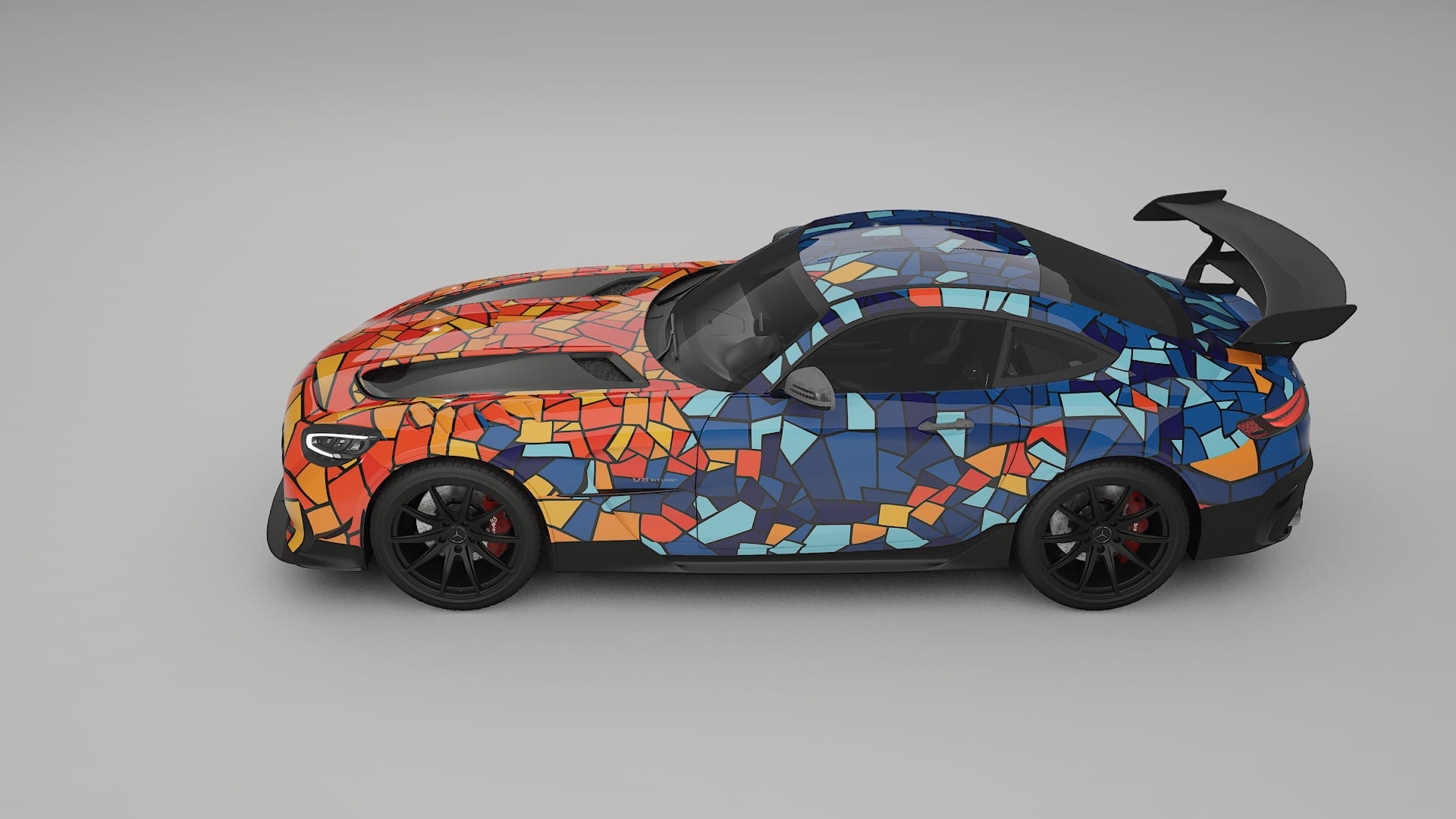 Mercedes AMG GT Black Series C192 Coupe BARCELONA Designed Wrap PPF Kit – Printable Polyurethane Film