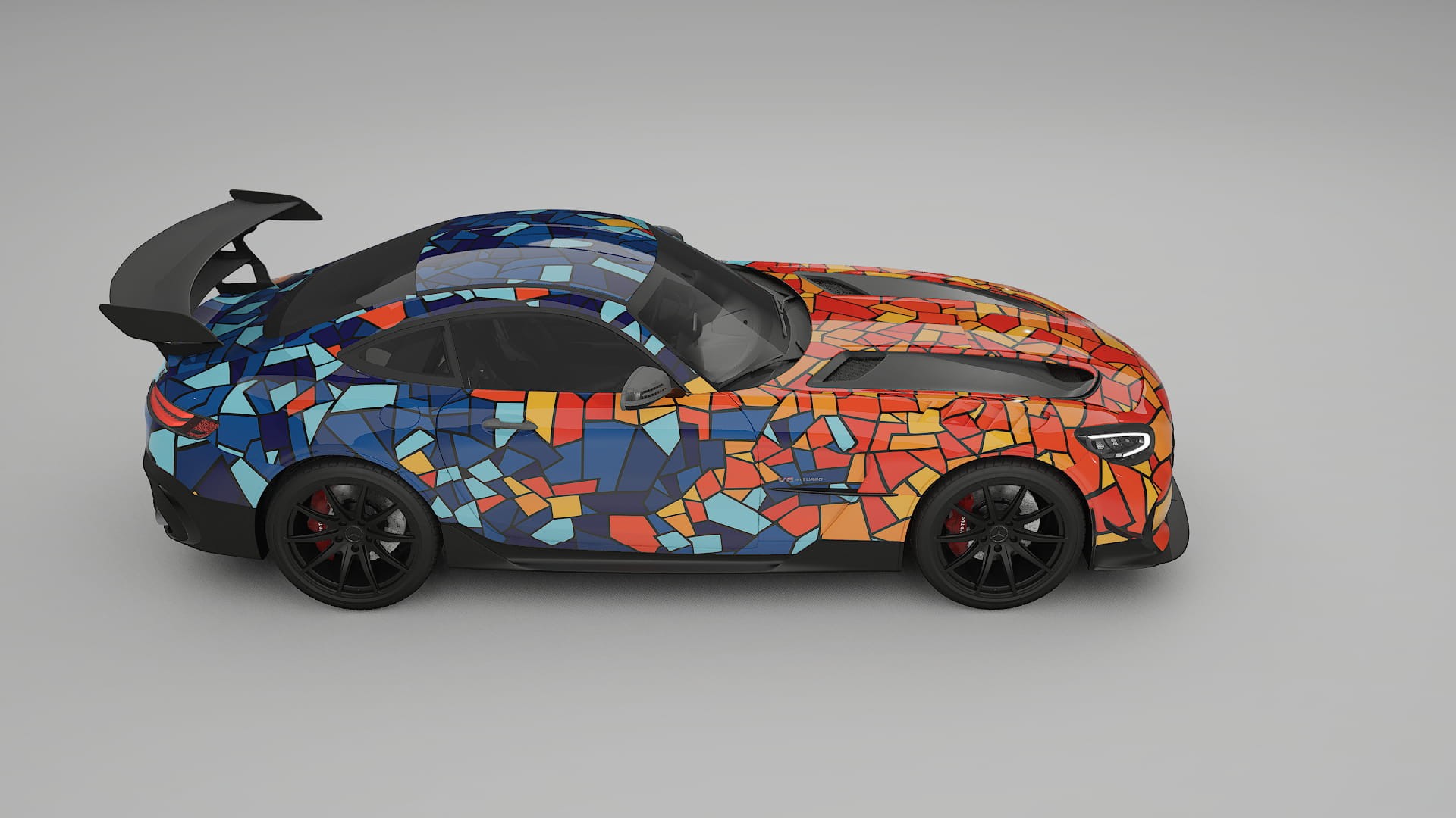 Mercedes AMG GT Black Series C192 Coupe BARCELONA Designed Wrap PPF Kit – Printable Polyurethane Film