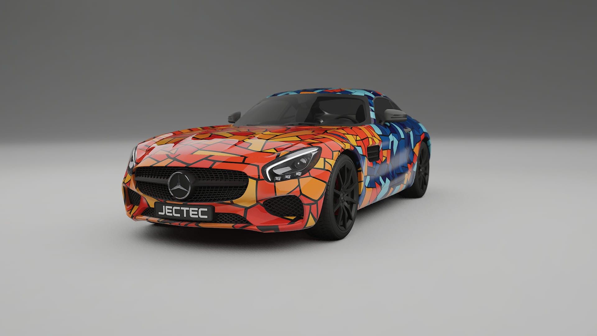 Mercedes AMG GT C190 Coupe BARCELONA Designed Wrap PPF Kit – Printable Polyurethane Film