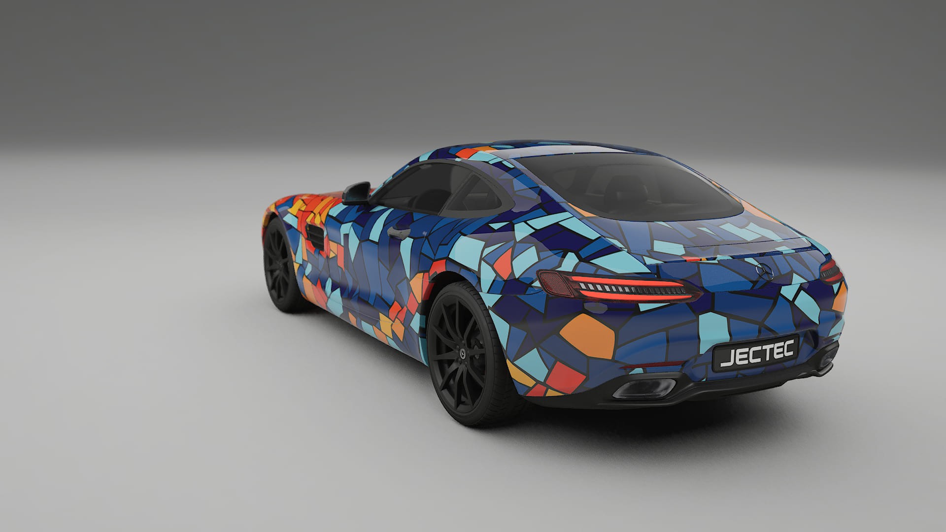 Mercedes AMG GT C190 Coupe BARCELONA Designed Wrap PPF Kit – Printable Polyurethane Film