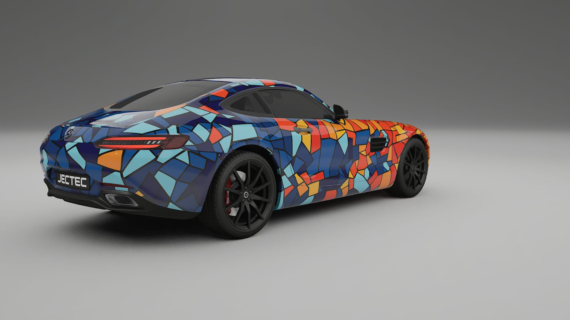 Mercedes AMG GT C190 Coupe BARCELONA Designed Wrap PPF Kit – Printable Polyurethane Film
