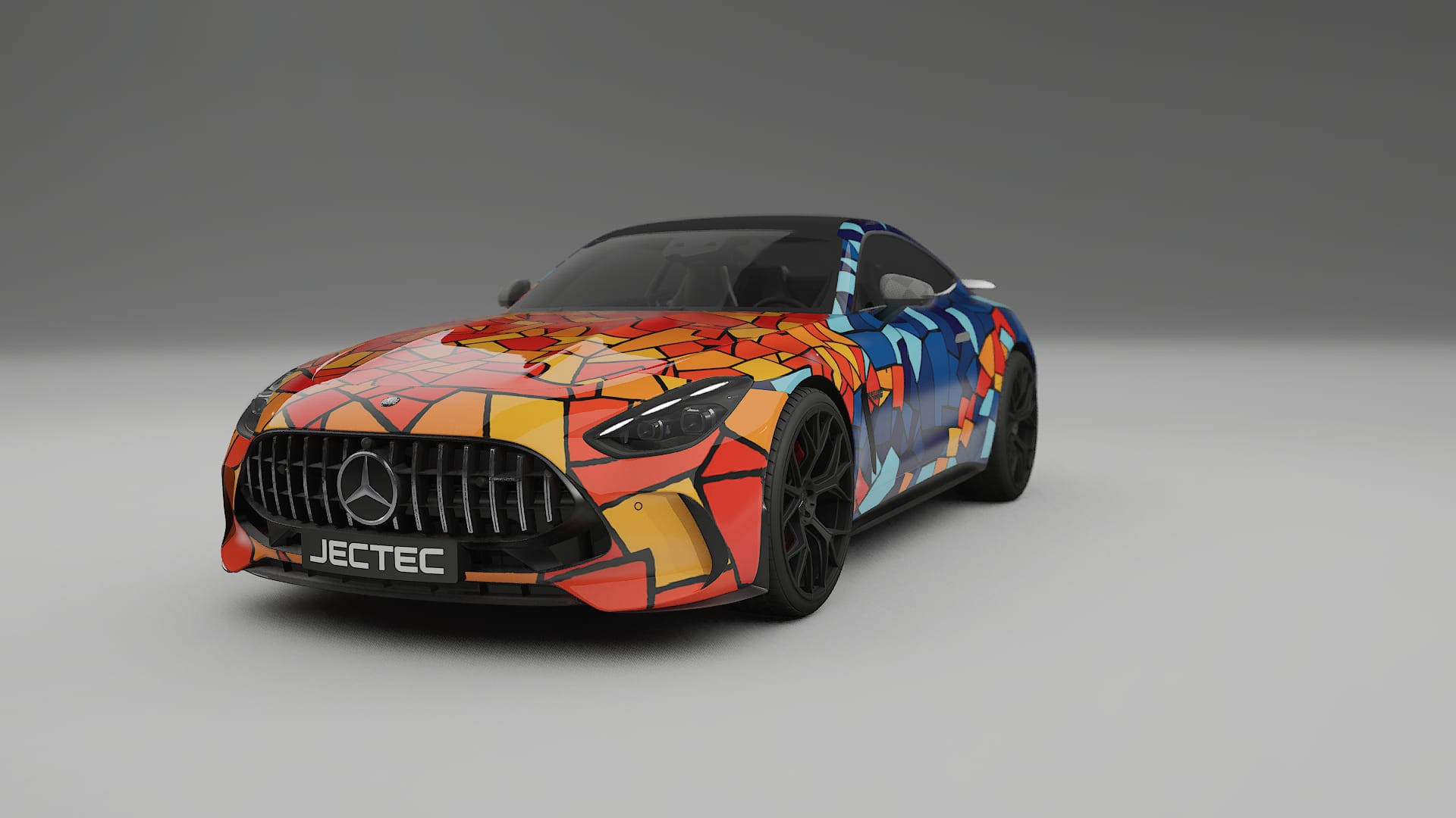 Mercedes AMG GT Coupe C192 BARCELONA Designed Wrap PPF Kit – Printable Polyurethane Film