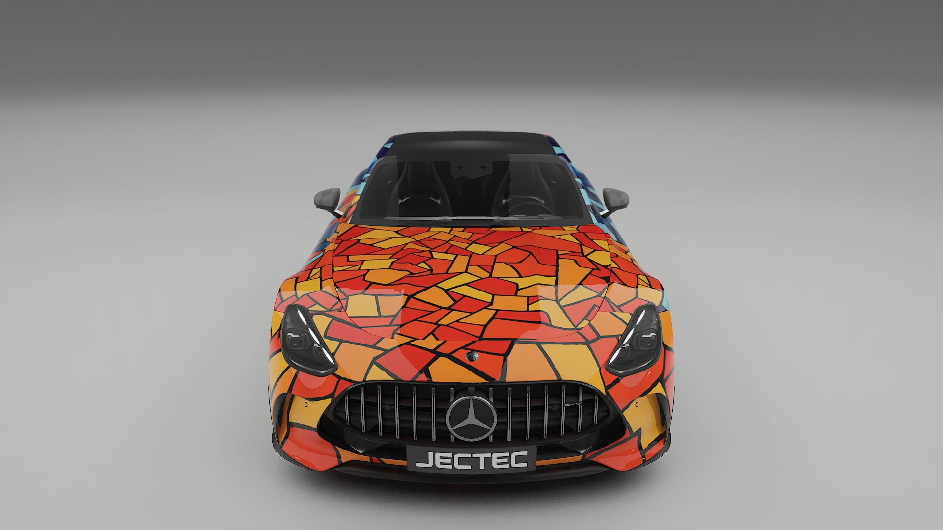 Mercedes AMG GT Coupe C192 BARCELONA Designed Wrap PPF Kit – Printable Polyurethane Film