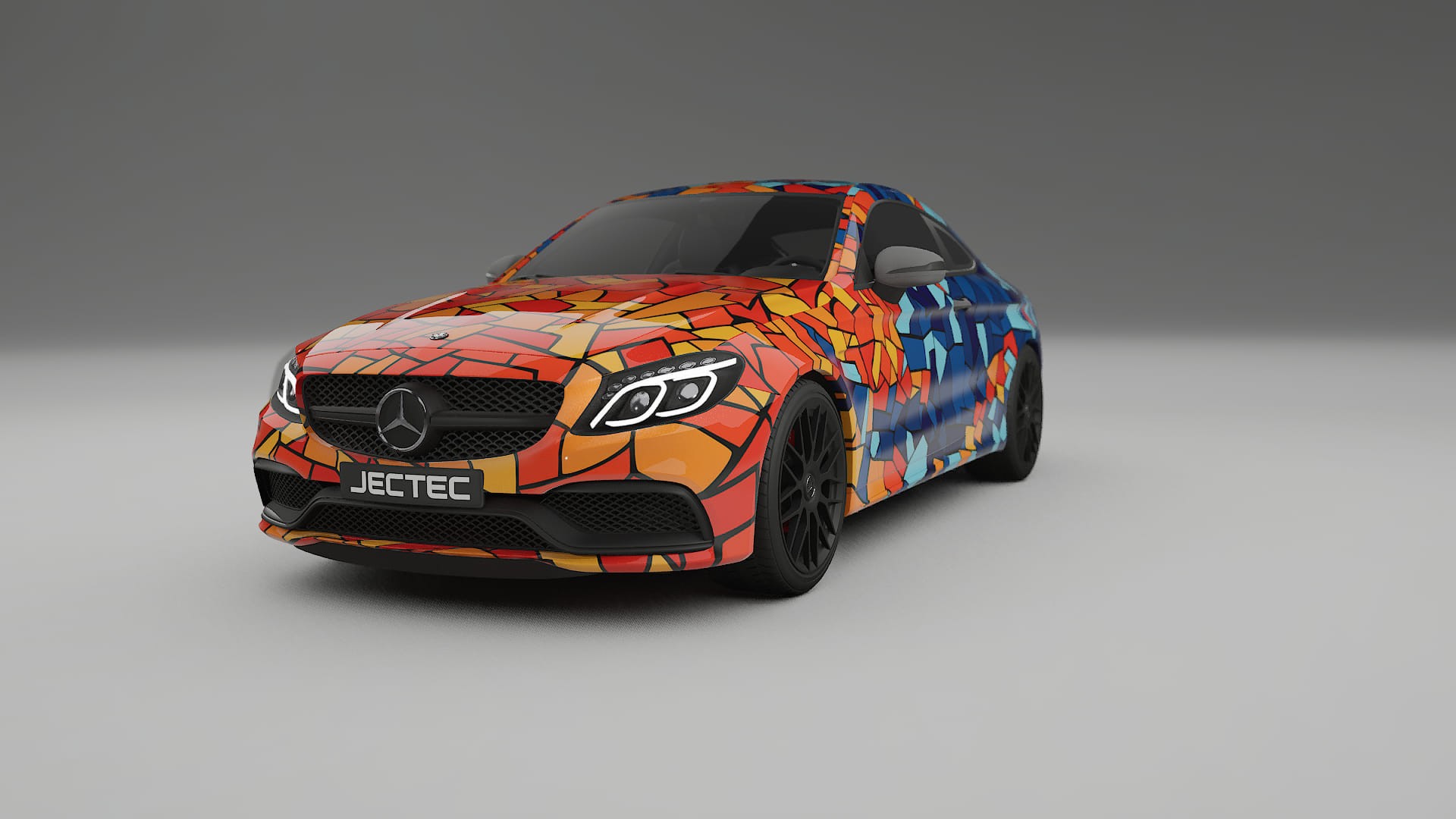 Mercedes C63 AMG W205 Coupe BARCELONA Designed Wrap PPF Kit – Printable Polyurethane Film