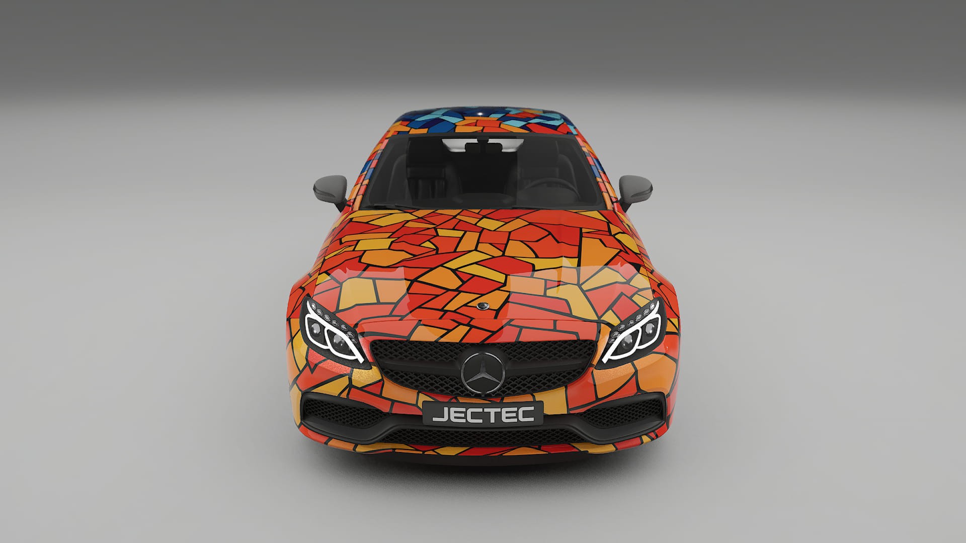 Mercedes C63 AMG W205 Coupe BARCELONA Designed Wrap PPF Kit – Printable Polyurethane Film