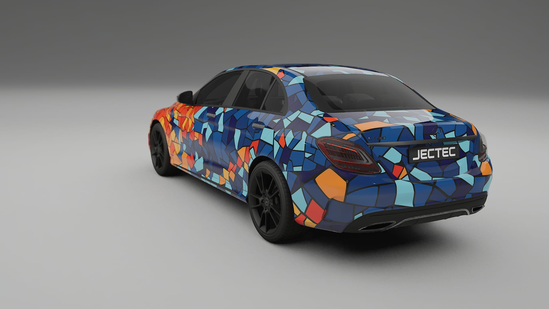 Mercedes C-class W205 AMG sedan BARCELONA Designed Wrap PPF Kit – Printable Polyurethane Film