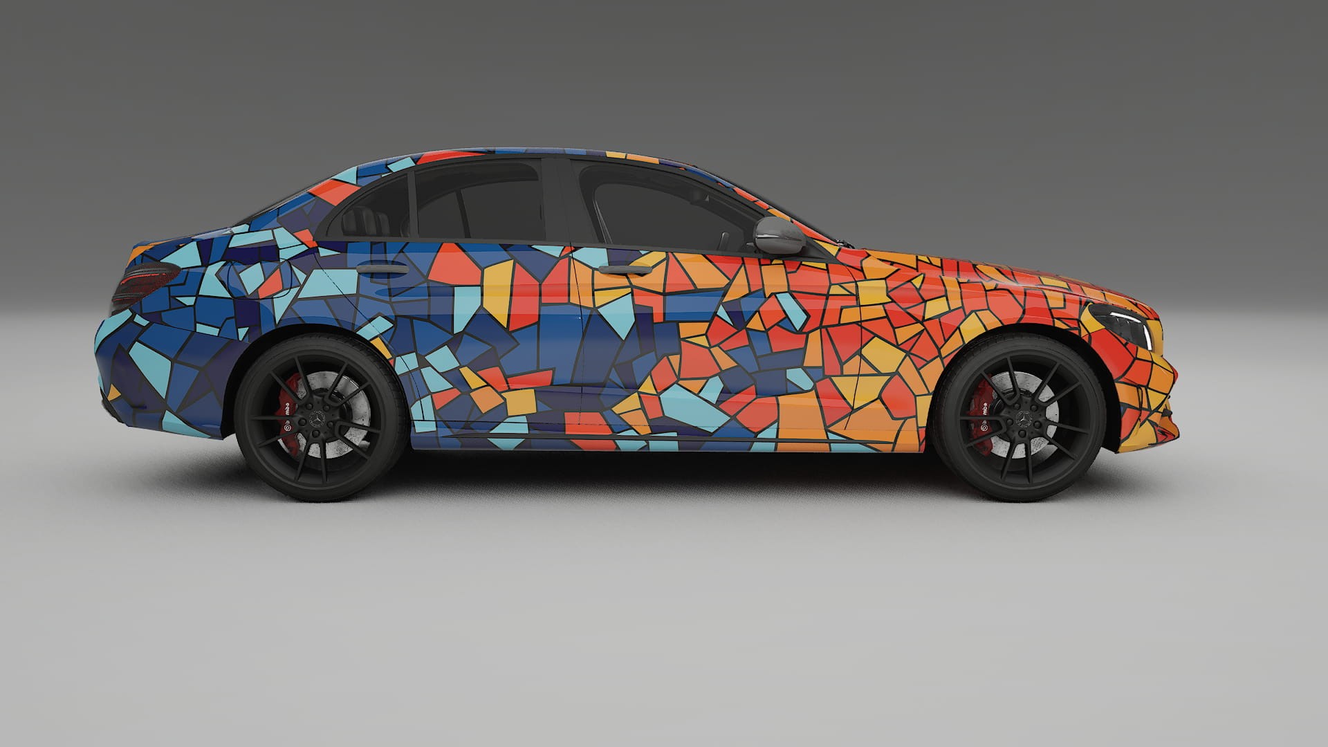 Mercedes C-class W205 AMG sedan BARCELONA Designed Wrap PPF Kit – Printable Polyurethane Film
