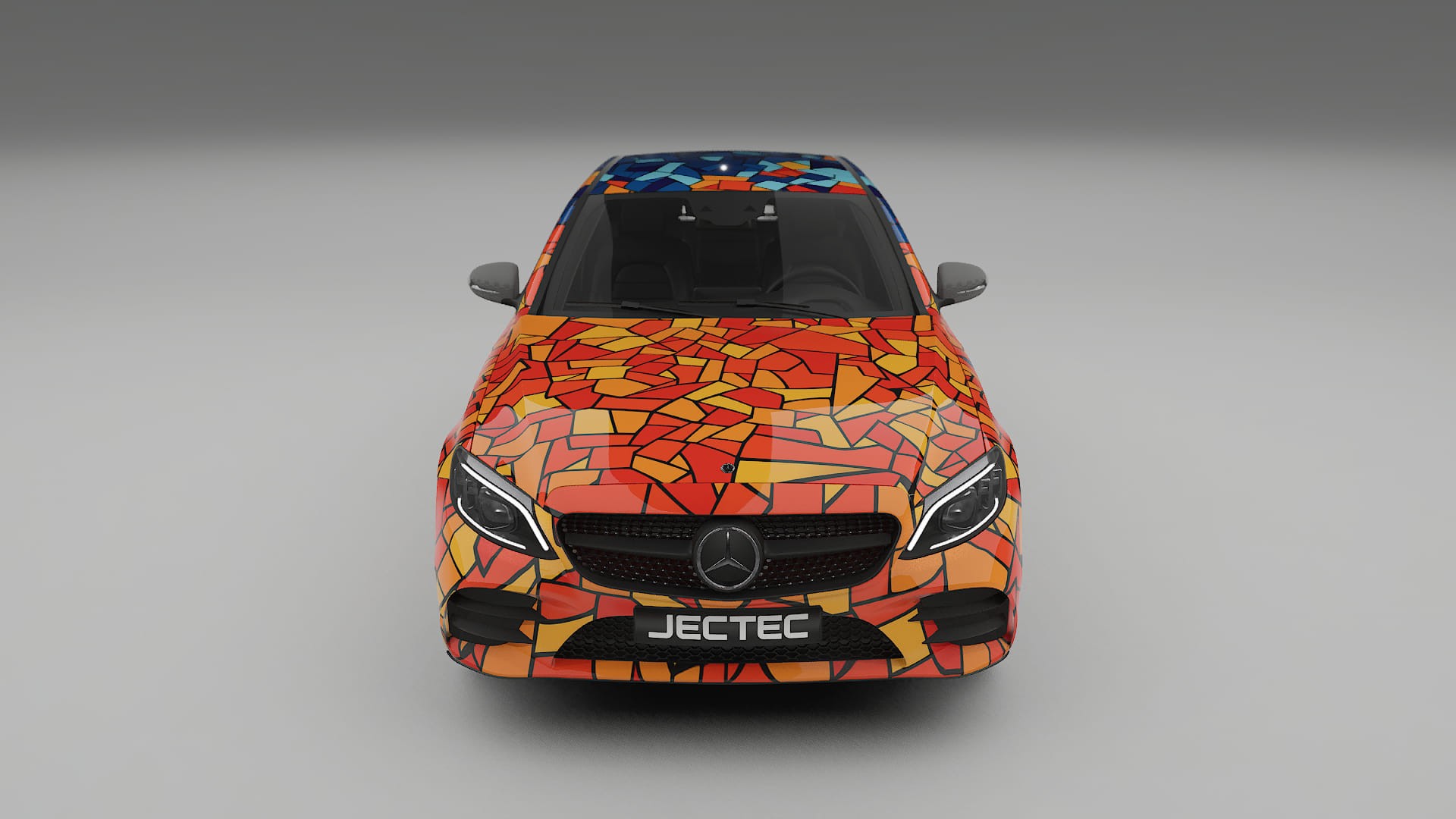 Mercedes C-class W205 AMG sedan BARCELONA Designed Wrap PPF Kit – Printable Polyurethane Film