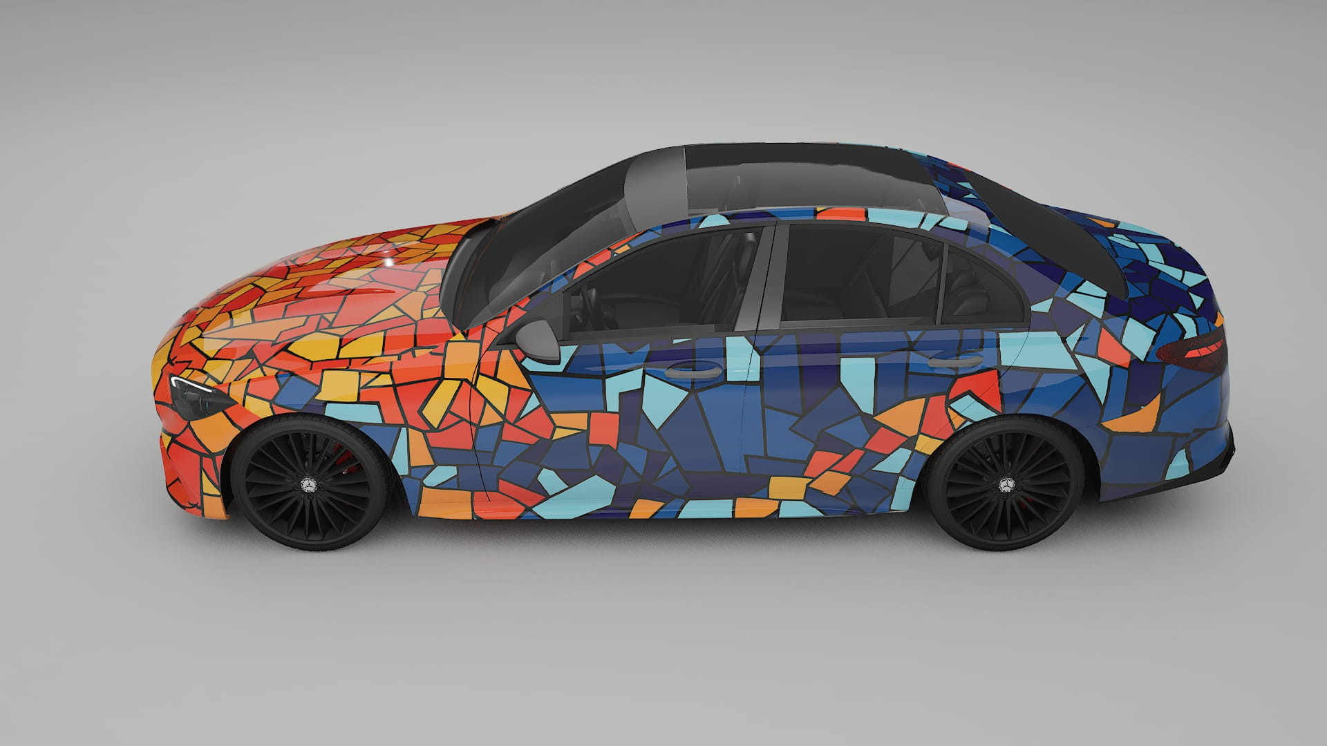 Mercedes C-class W206 BARCELONA Designed Wrap PPF Kit – Printable Polyurethane Film