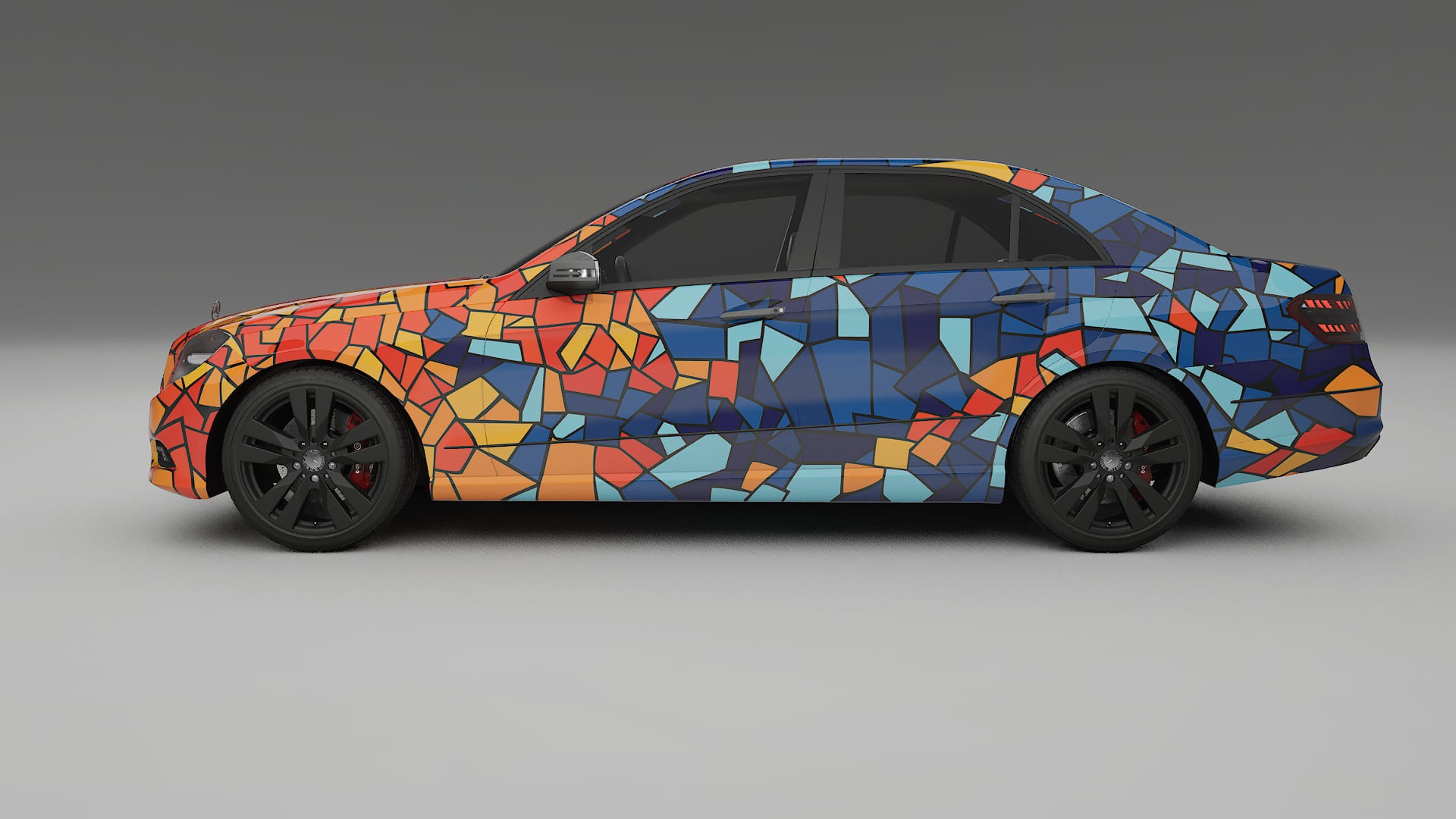 Mercedes E-class Sedan W212 Prefacelift pre-LCI BARCELONA Designed Wrap PPF Kit – Printable Polyurethane Film