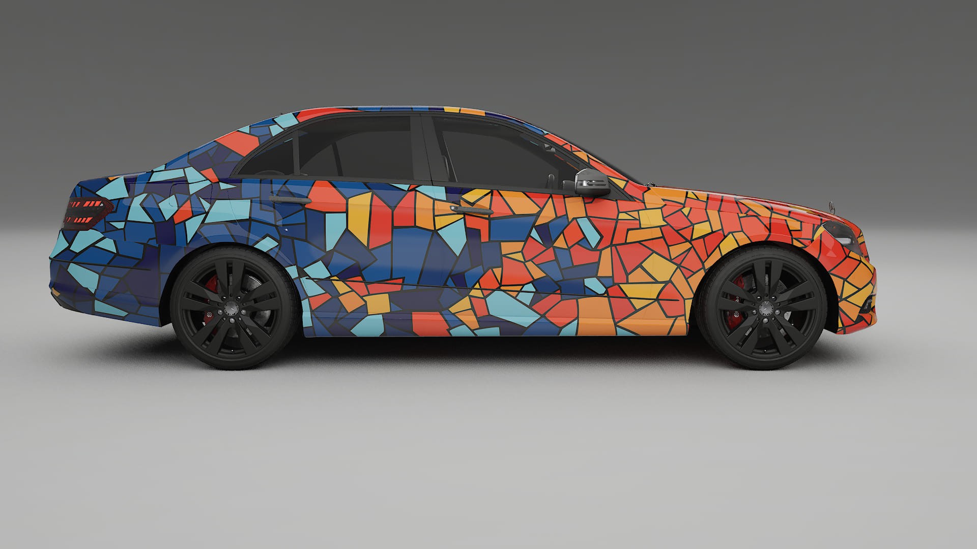 Mercedes E-class Sedan W212 Prefacelift pre-LCI BARCELONA Designed Wrap PPF Kit – Printable Polyurethane Film