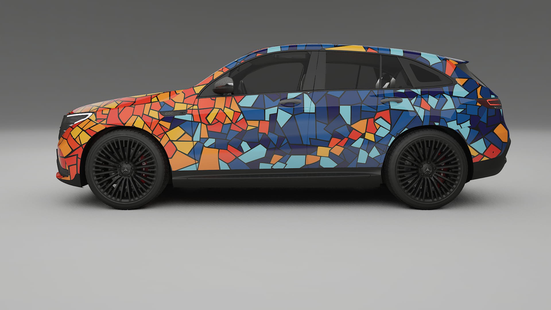 Mercedes EQC AMG BARCELONA Designed Wrap PPF Kit – Printable Polyurethane Film