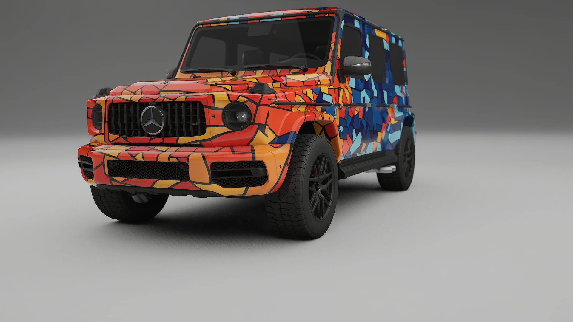 Mercedes G63 AMG W463A BARCELONA Designed Wrap PPF Kit – Printable Polyurethane Film