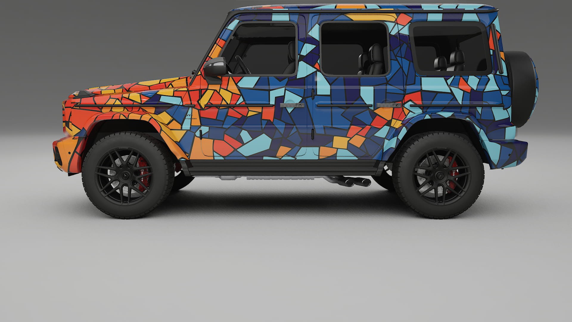 Mercedes G63 AMG W463A BARCELONA Designed Wrap PPF Kit – Printable Polyurethane Film
