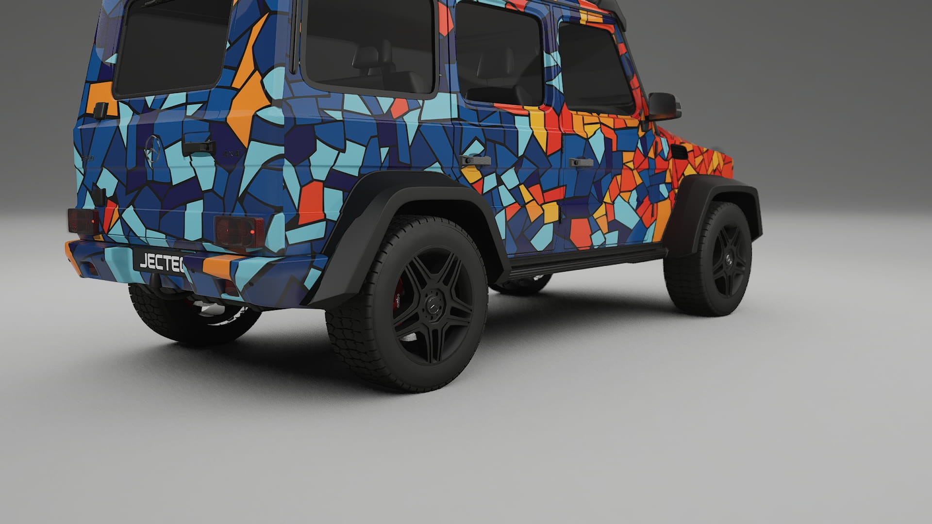 Mercedes G-class 4x4 W463 BARCELONA Designed Wrap PPF Kit – Printable Polyurethane Film