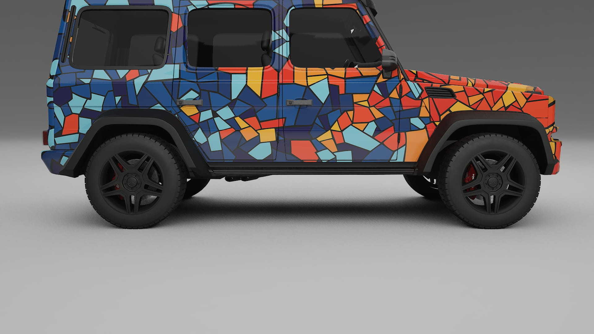 Mercedes G-class 4x4 W463 BARCELONA Designed Wrap PPF Kit – Printable Polyurethane Film