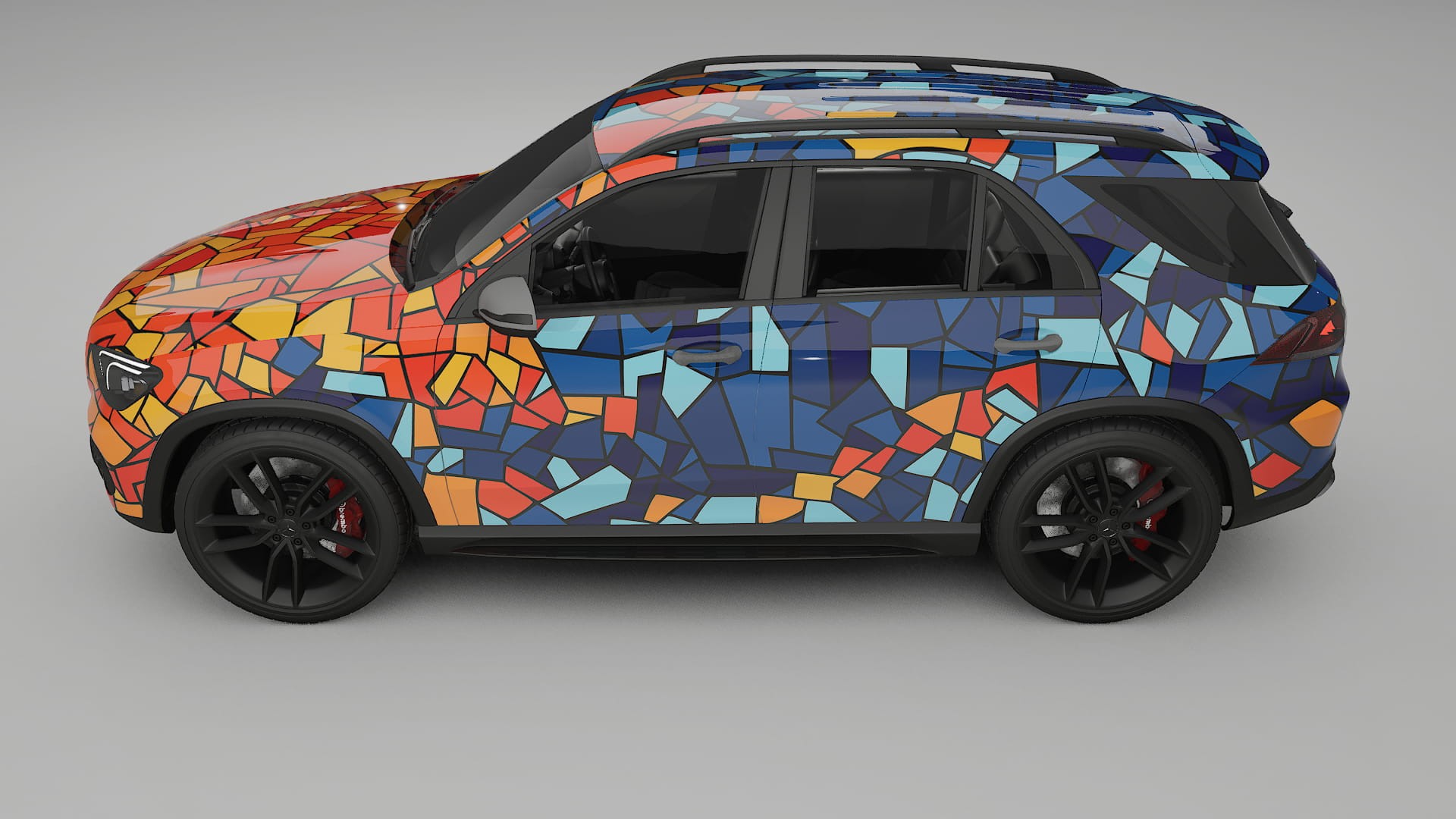 Mercedes GLE W167 BARCELONA Designed Wrap PPF Kit – Printable Polyurethane Film