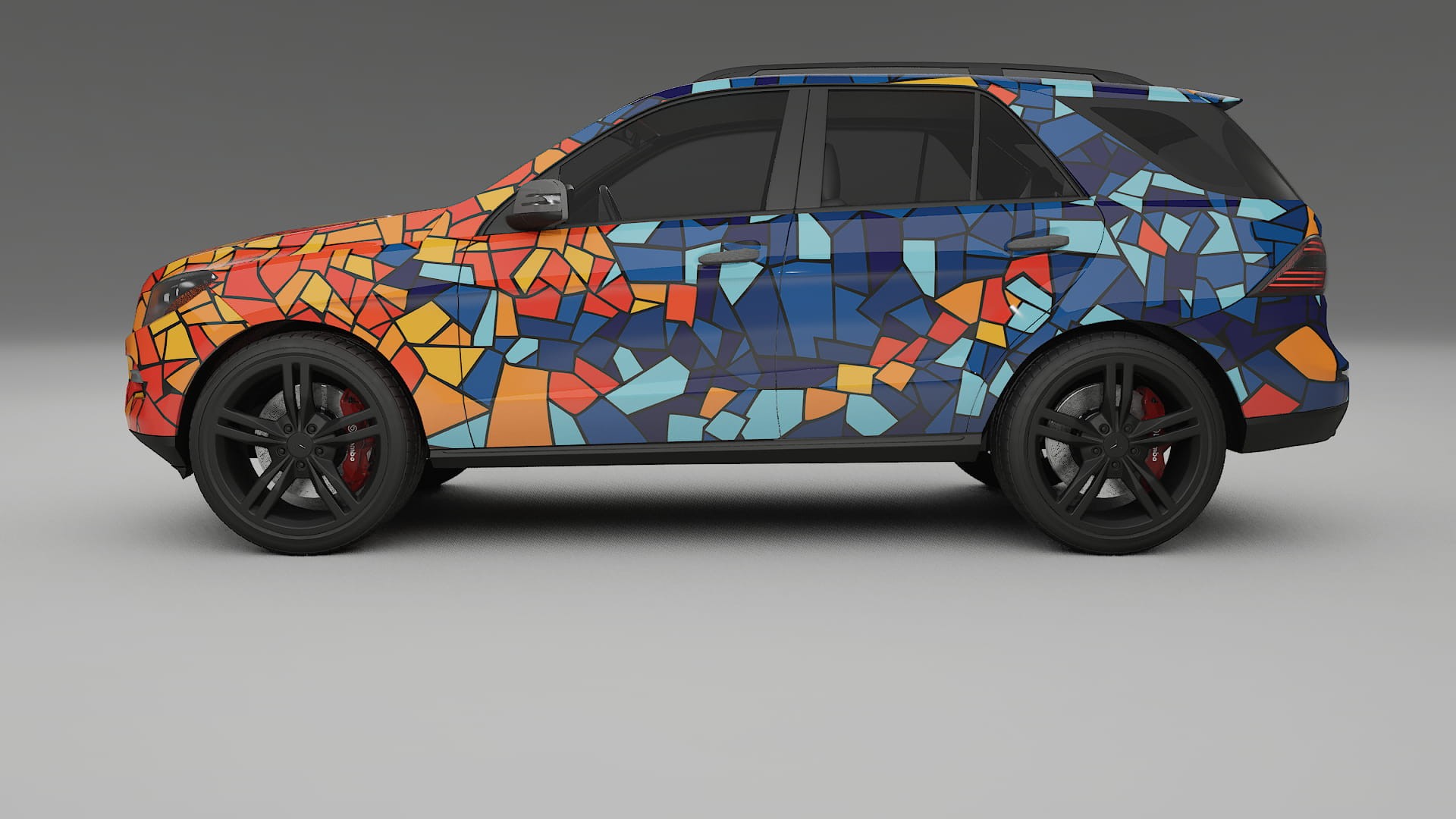 Mercedes M-class W166 BARCELONA Designed Wrap PPF Kit – Printable Polyurethane Film