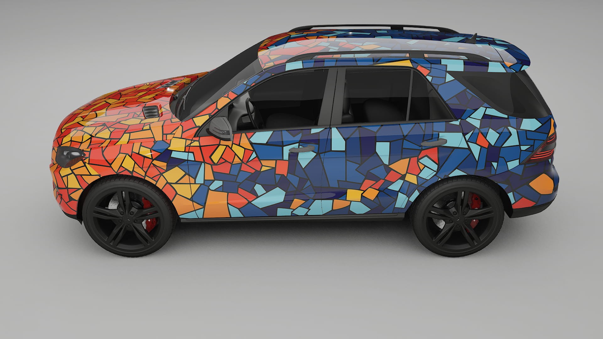 Mercedes M-class W166 BARCELONA Designed Wrap PPF Kit – Printable Polyurethane Film