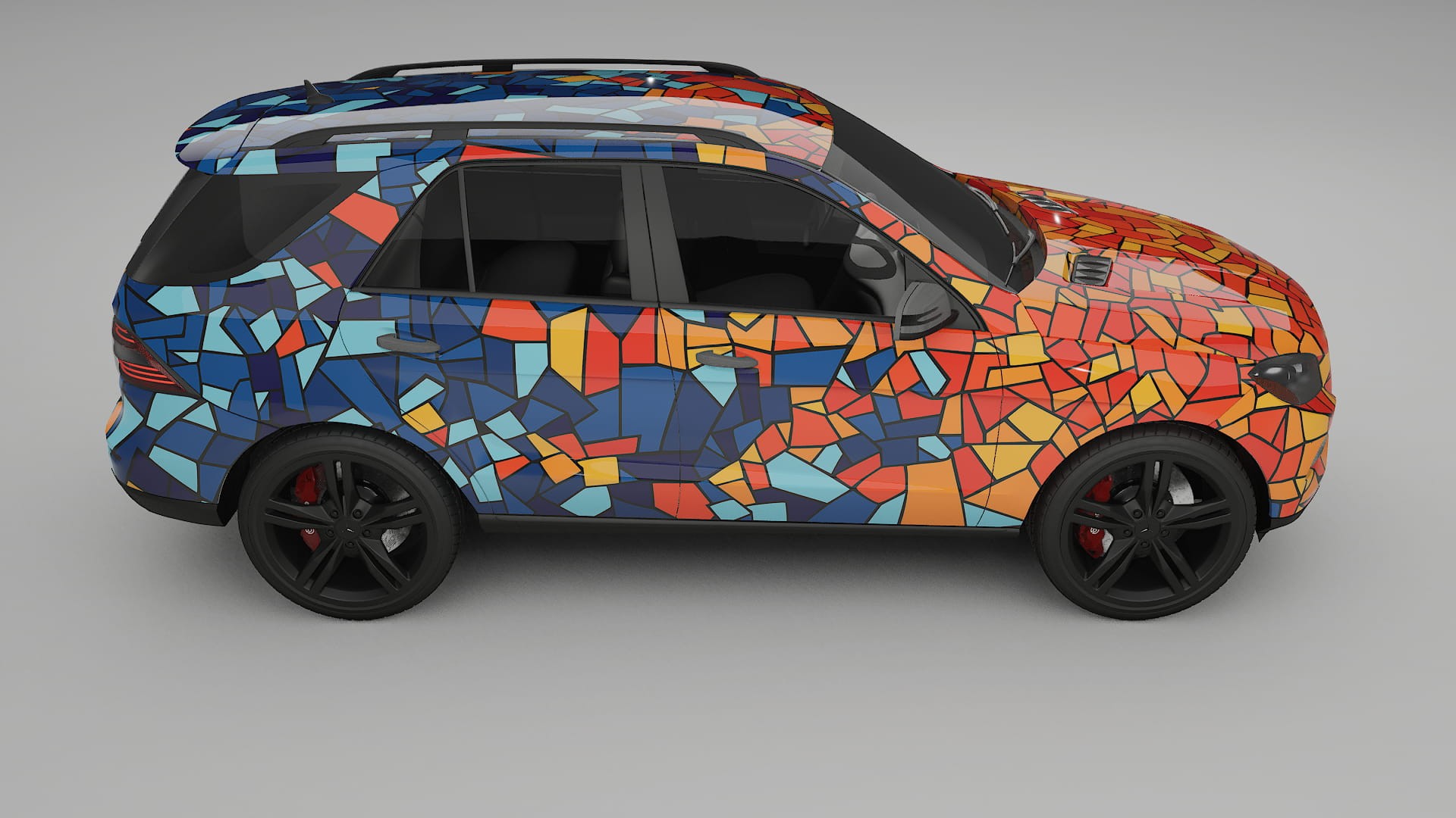 Mercedes M-class W166 BARCELONA Designed Wrap PPF Kit – Printable Polyurethane Film