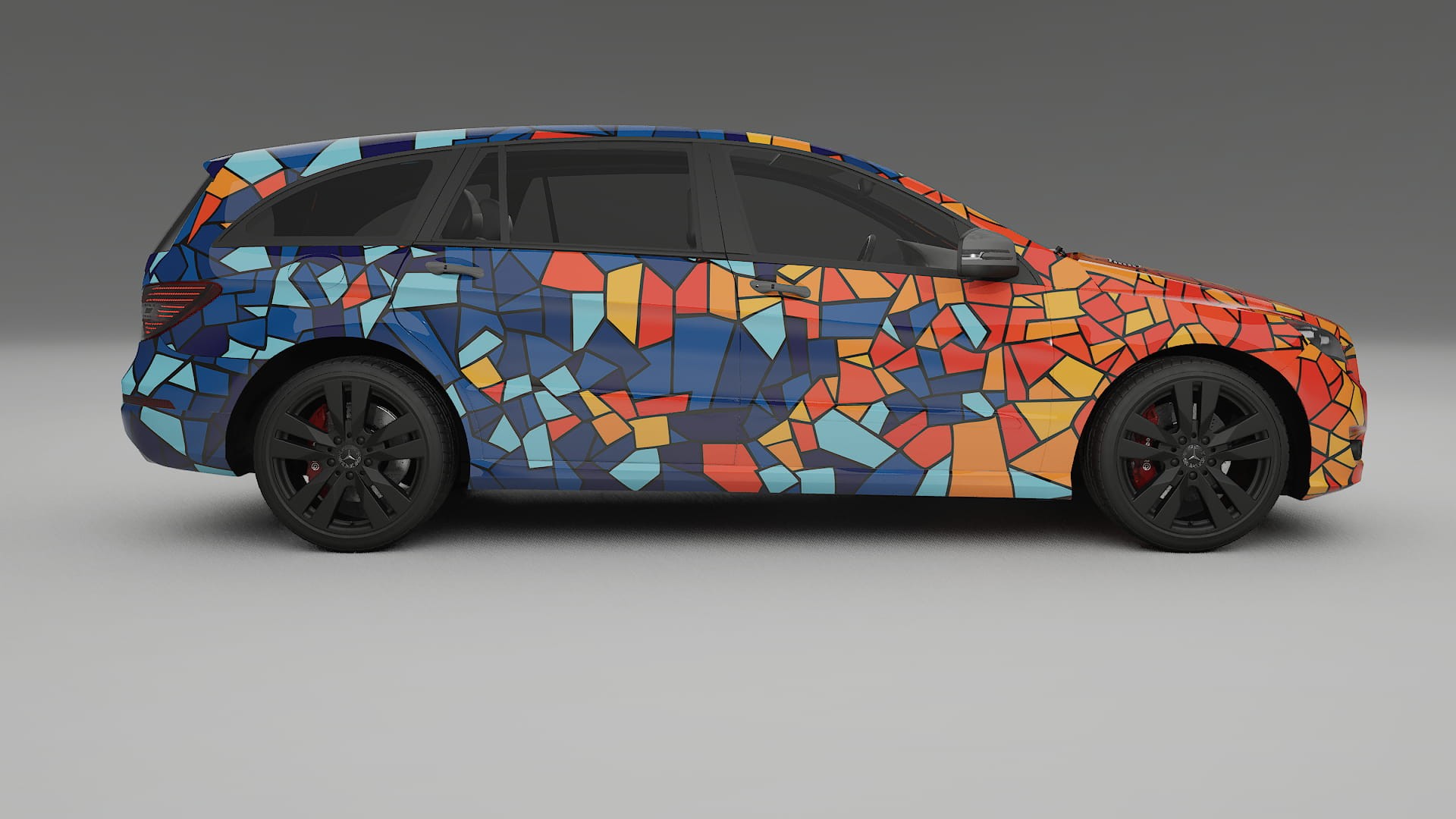 Mercedes R-class W251 facelift LCI BARCELONA Designed Wrap PPF Kit – Printable Polyurethane Film