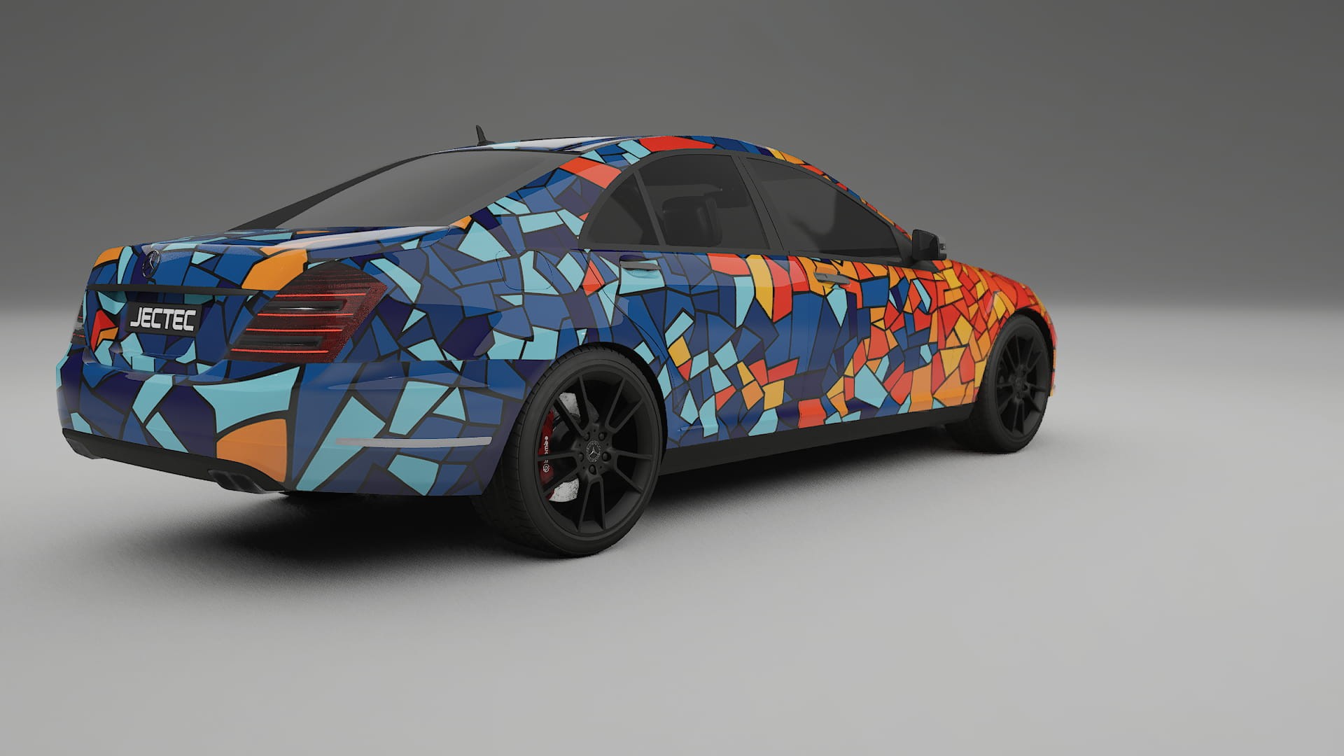 Mercedes S-class W221 facelift LCI BARCELONA Designed Wrap PPF Kit – Printable Polyurethane Film