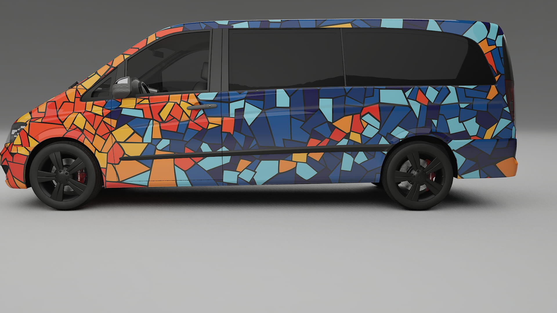 Mercedes Viano Extralong W439 Facelift LCI BARCELONA Designed Wrap PPF Kit – Printable Polyurethane Film 2