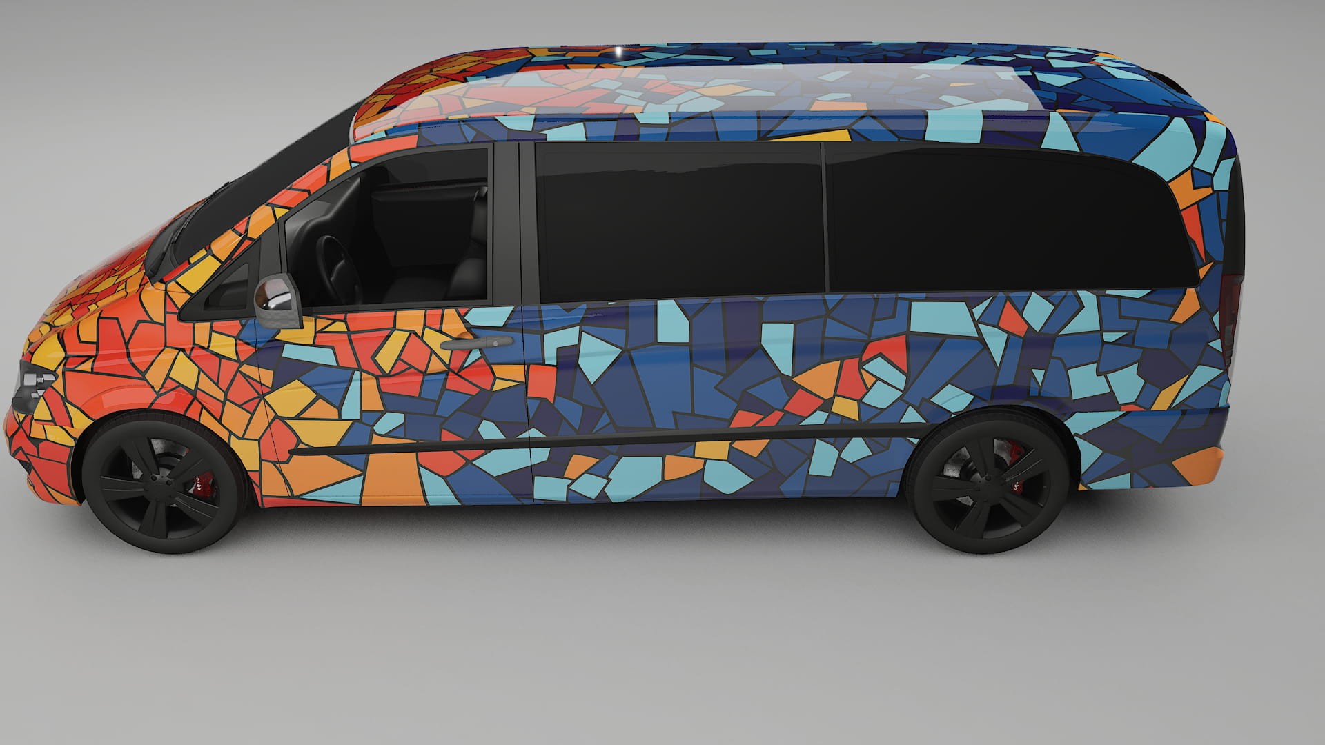 Mercedes Viano Extralong W439 Facelift LCI BARCELONA Designed Wrap PPF Kit – Printable Polyurethane Film