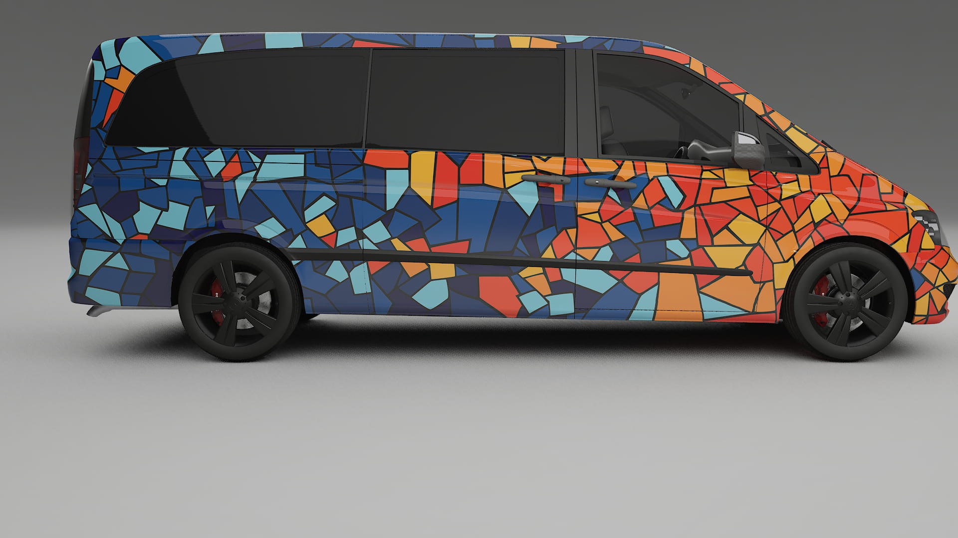 Mercedes Viano Extralong W439 Facelift LCI BARCELONA Designed Wrap PPF Kit – Printable Polyurethane Film
