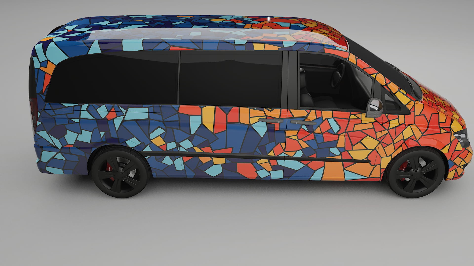 Mercedes Viano Extralong W439 Facelift LCI BARCELONA Designed Wrap PPF Kit – Printable Polyurethane Film
