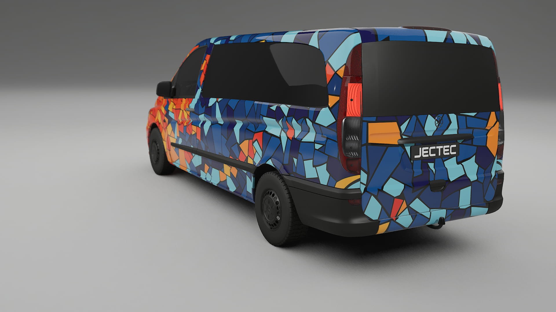 Mercedes Vito Short W639 facelift LCI BARCELONA Designed Wrap PPF Kit – Printable Polyurethane Film