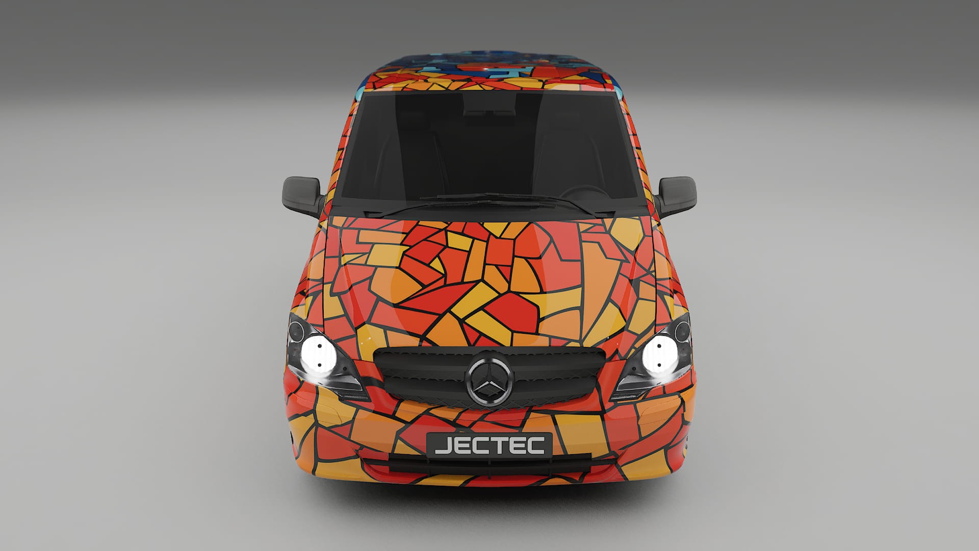 Mercedes Vito Short W639 facelift LCI BARCELONA Designed Wrap PPF Kit – Printable Polyurethane Film